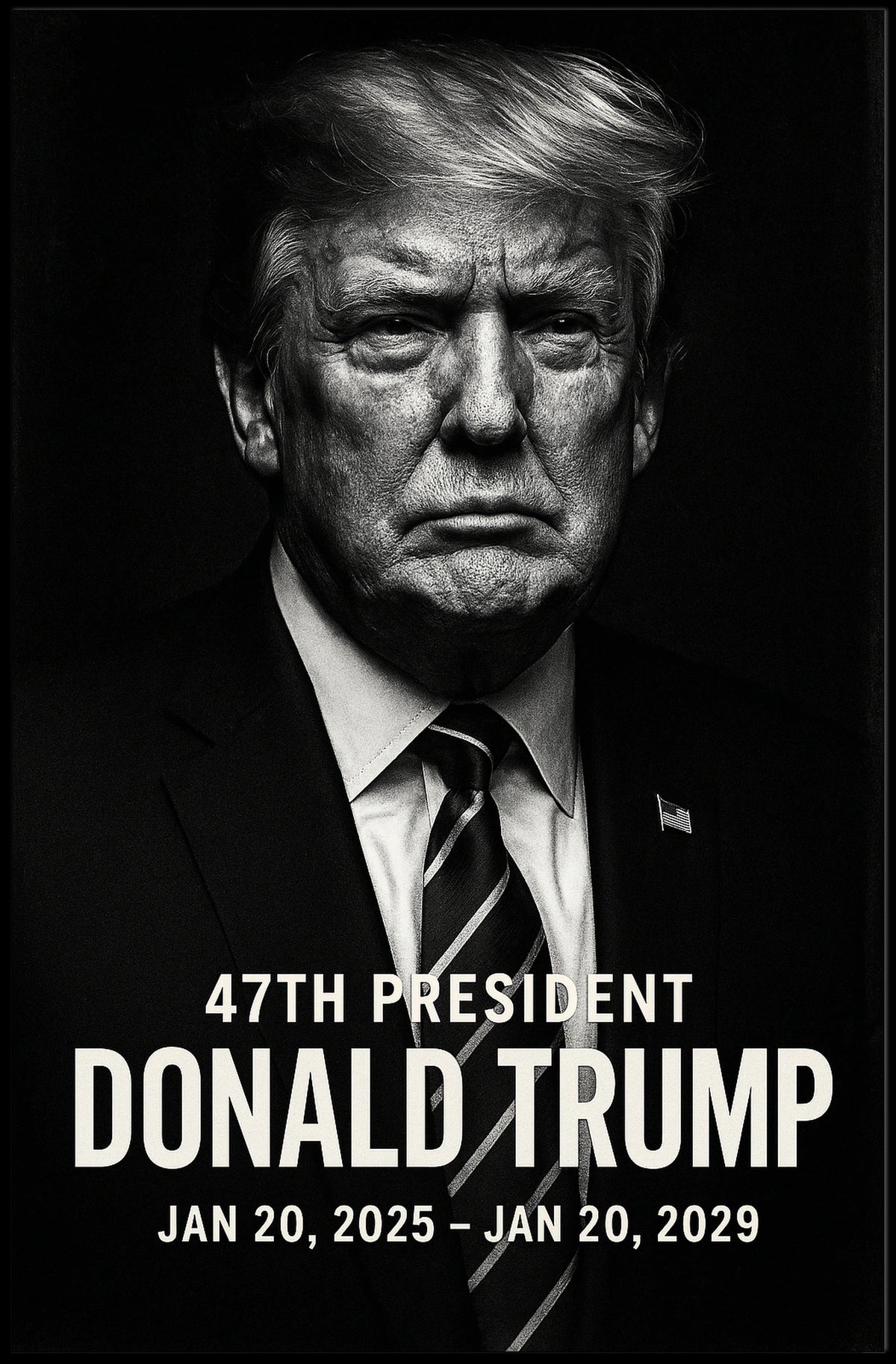 Donald Trump 47th President Poster