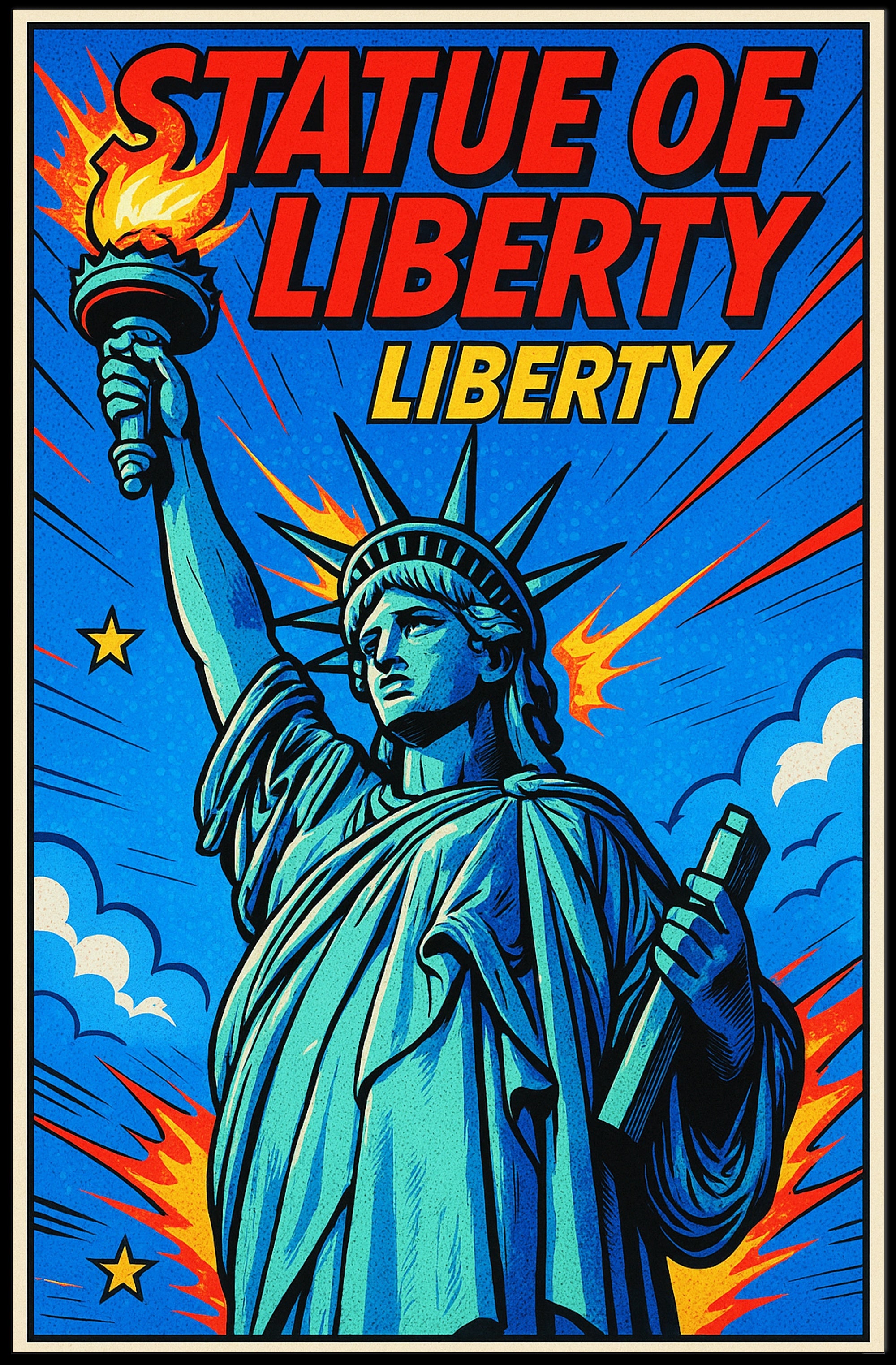 Statue of Liberty Icon of Freedom Poster PosterGoat