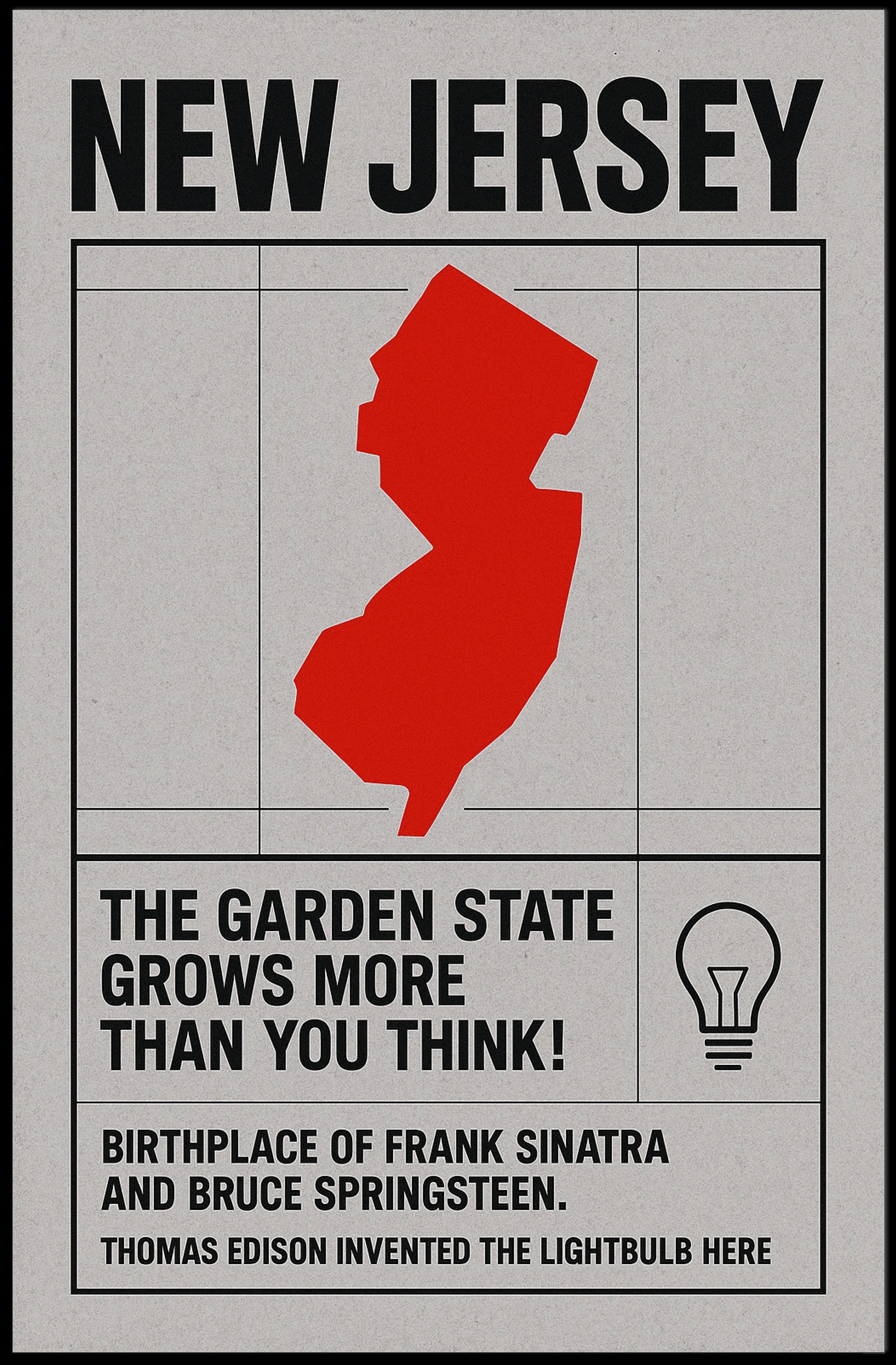 New Jersey Heritage Art Cultural or Heritage Poster