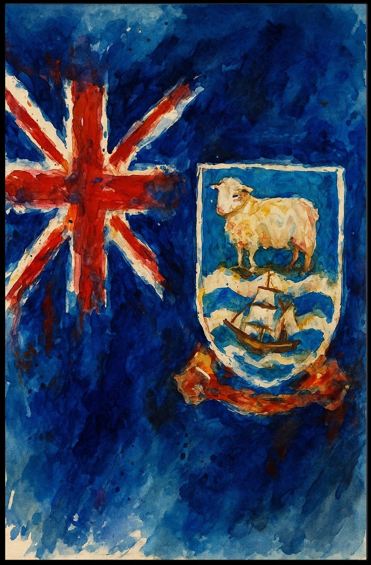 Falkland Islands Flag Poster