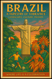 Brazil A Tapestry of Vibrance Poster