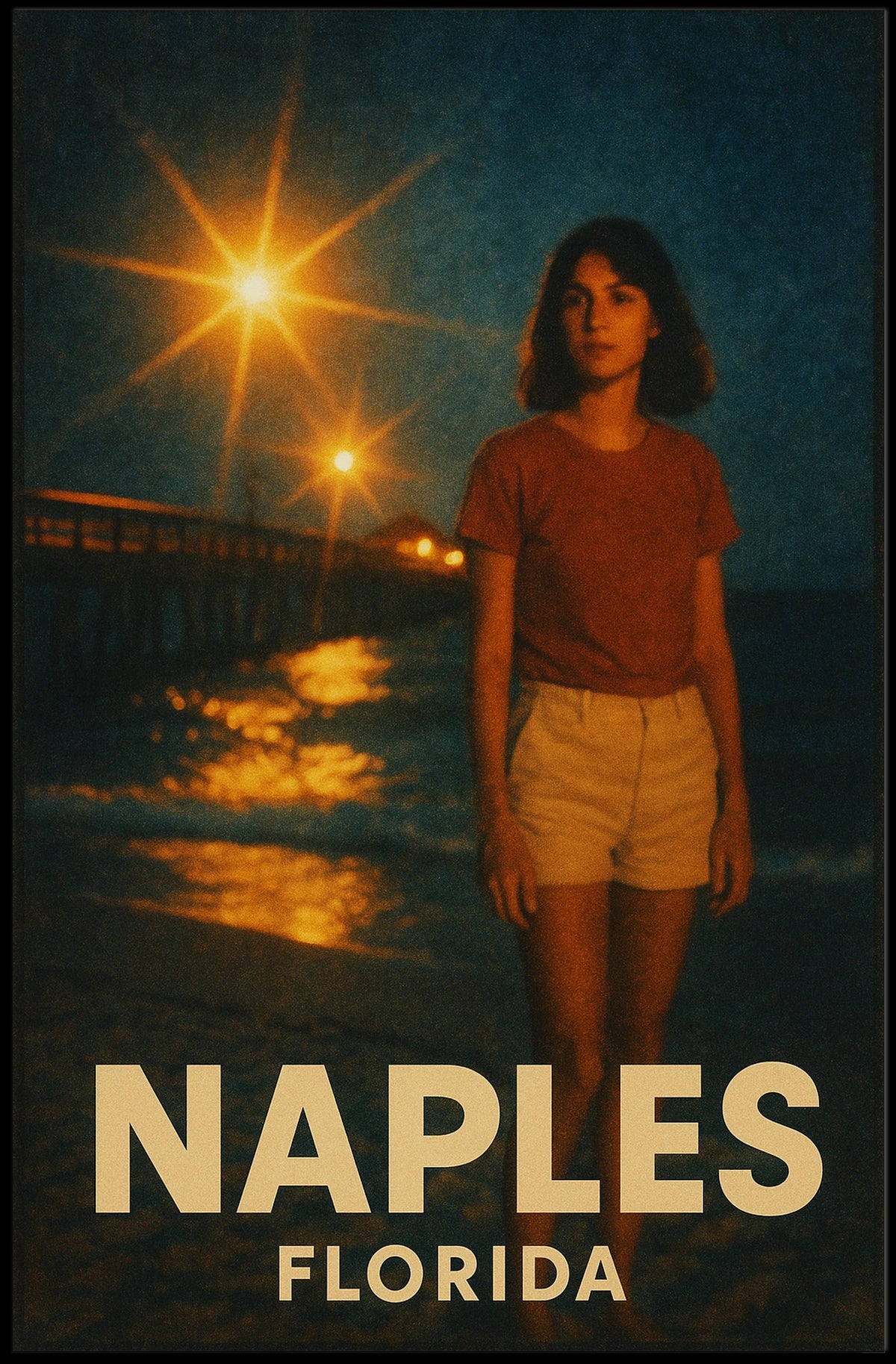 Naples, Florida Nighttime Serenity Poster
