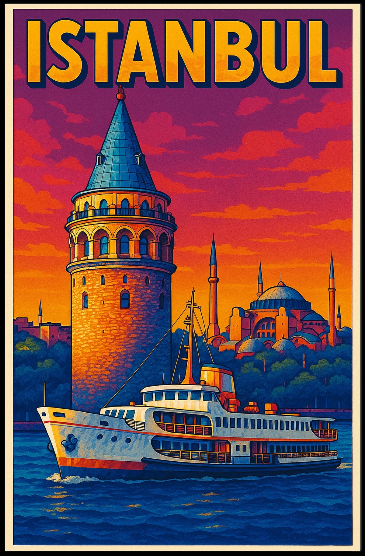 Istanbul A City of Timeless Beauty Poster