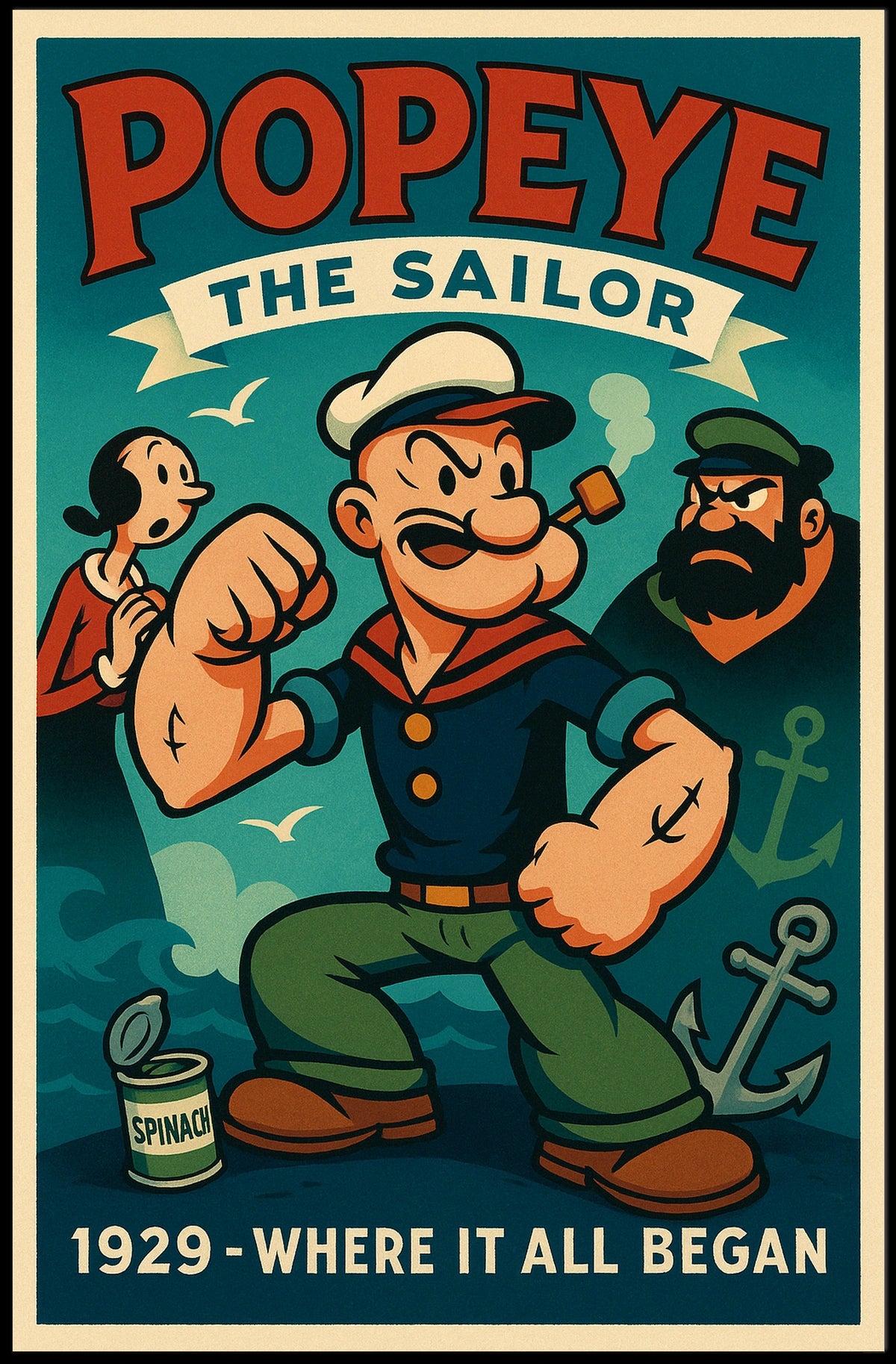 Popeye 1929 Art Poster POP-94