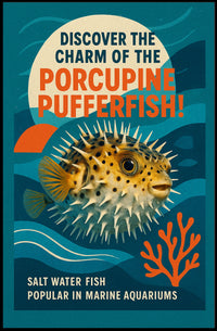 Discover the Charm of the Porcupine Pufferfish Poster