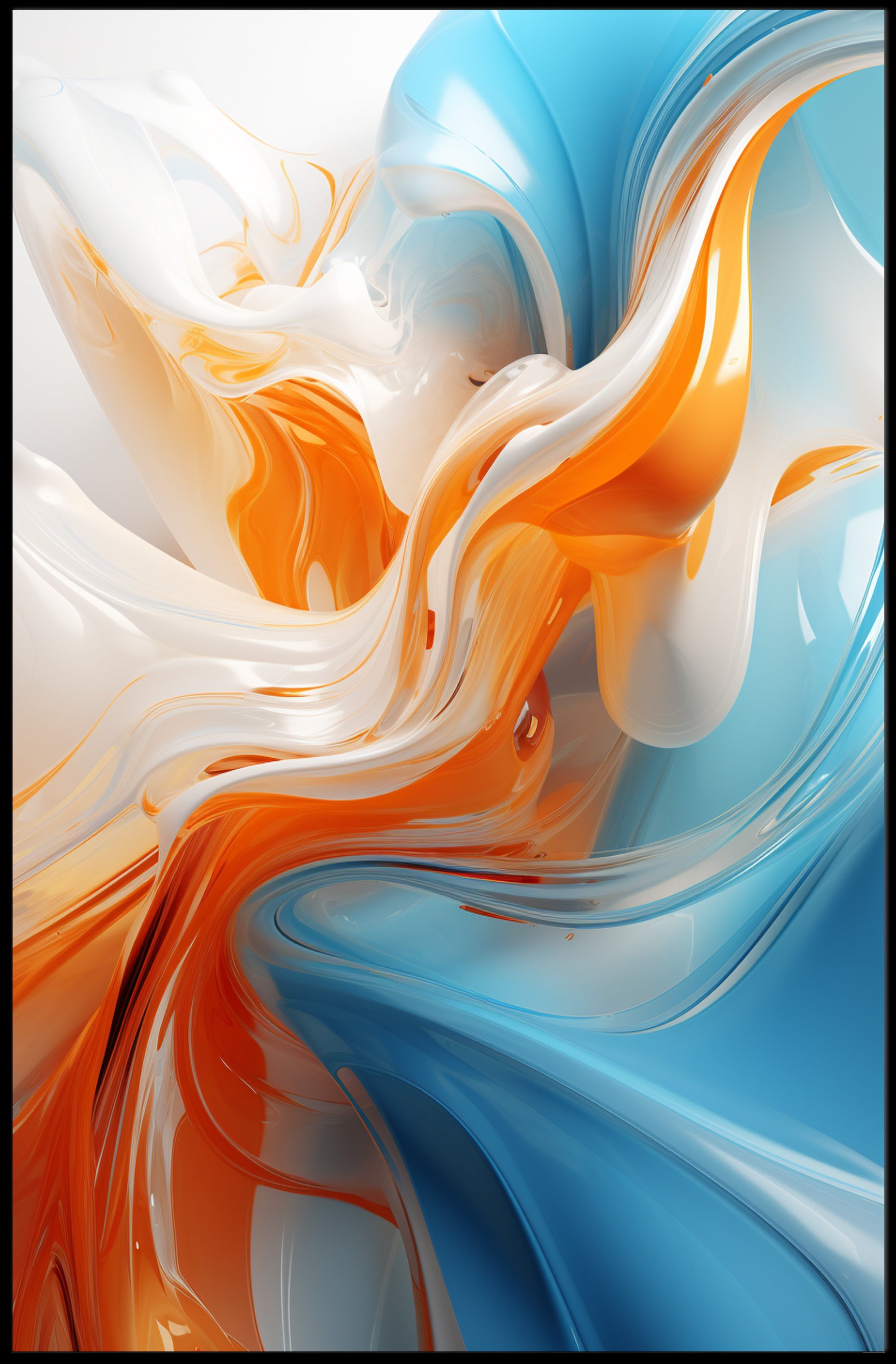 Abstract Fluid Dynamics Abstract Poster PosterGoat