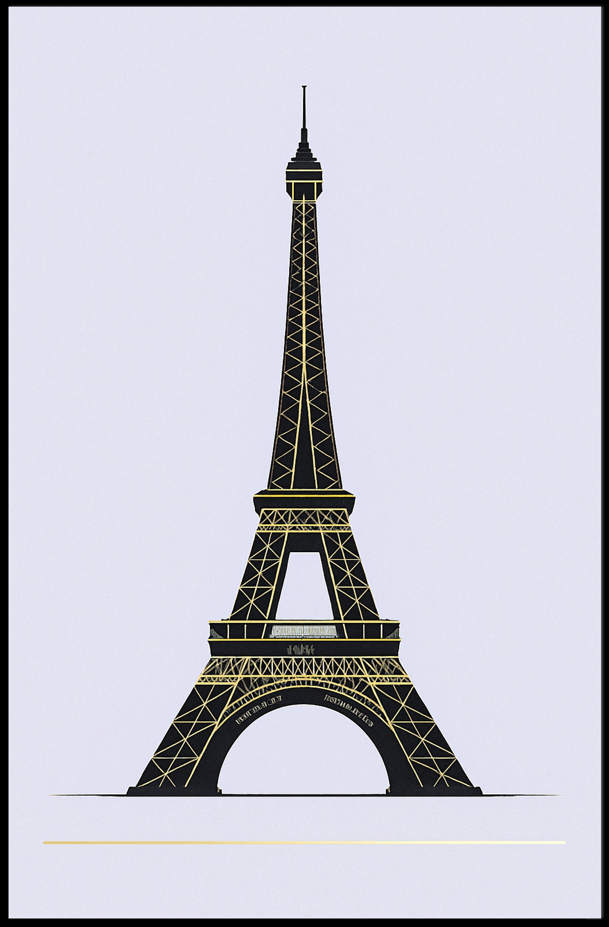 Eiffel Tower Elegance Poster PosterGoat