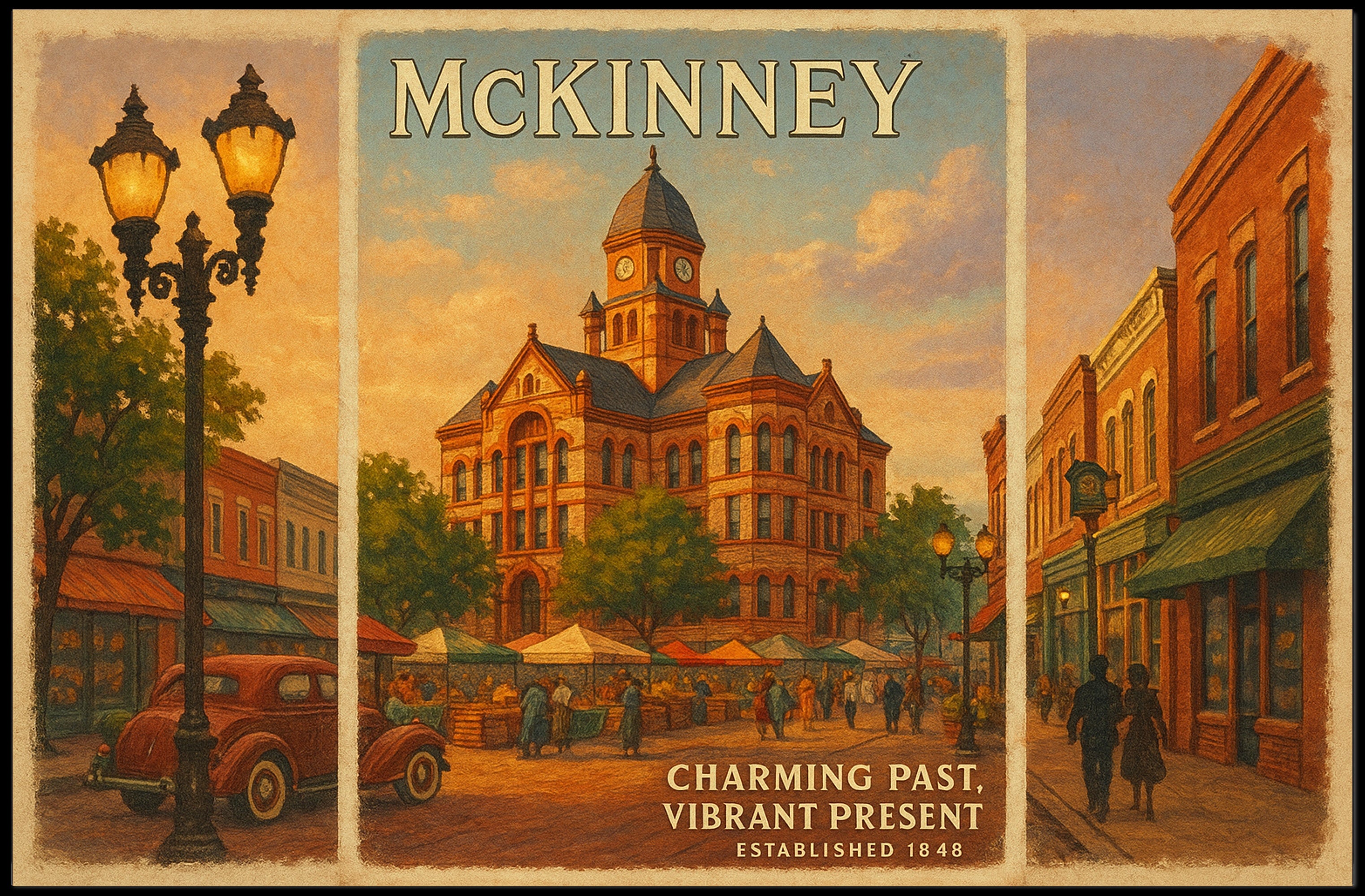 McKinney Travel Poster A Journey Through Time