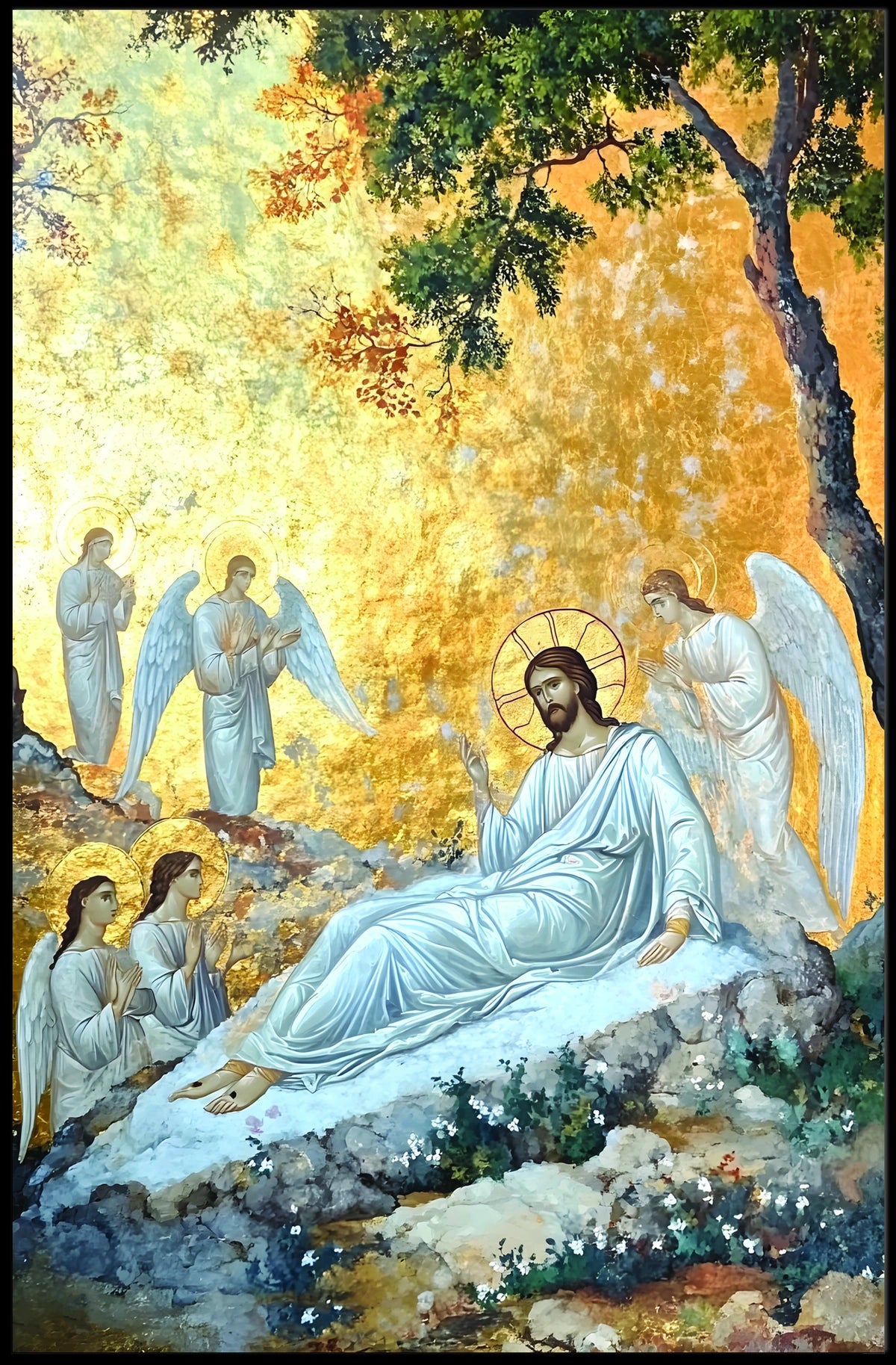 Serene Divine Gathering Poster