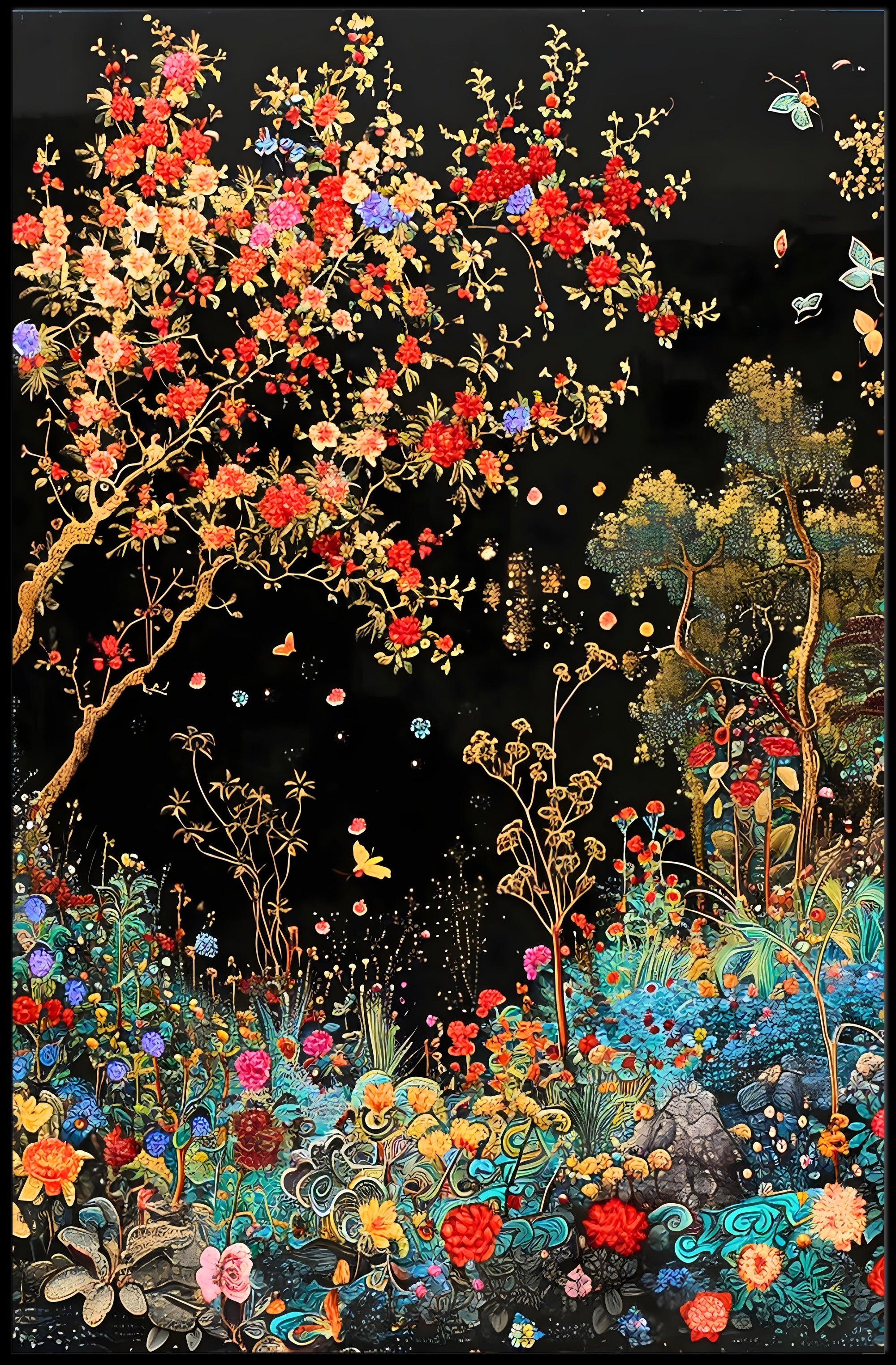 Enchanting Garden Scene: Cultural or Heritage Poster