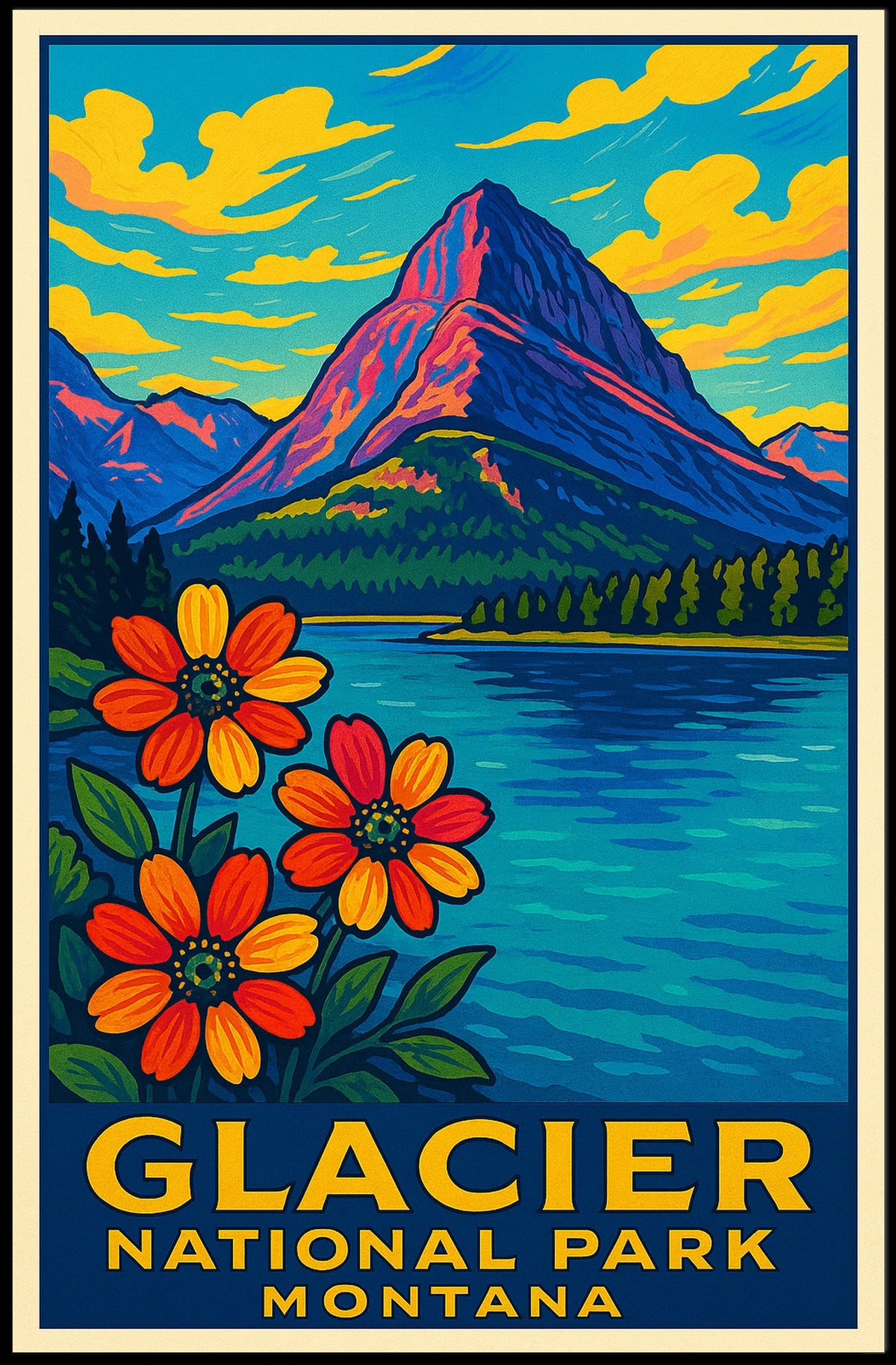 Glacier National Park Poster
