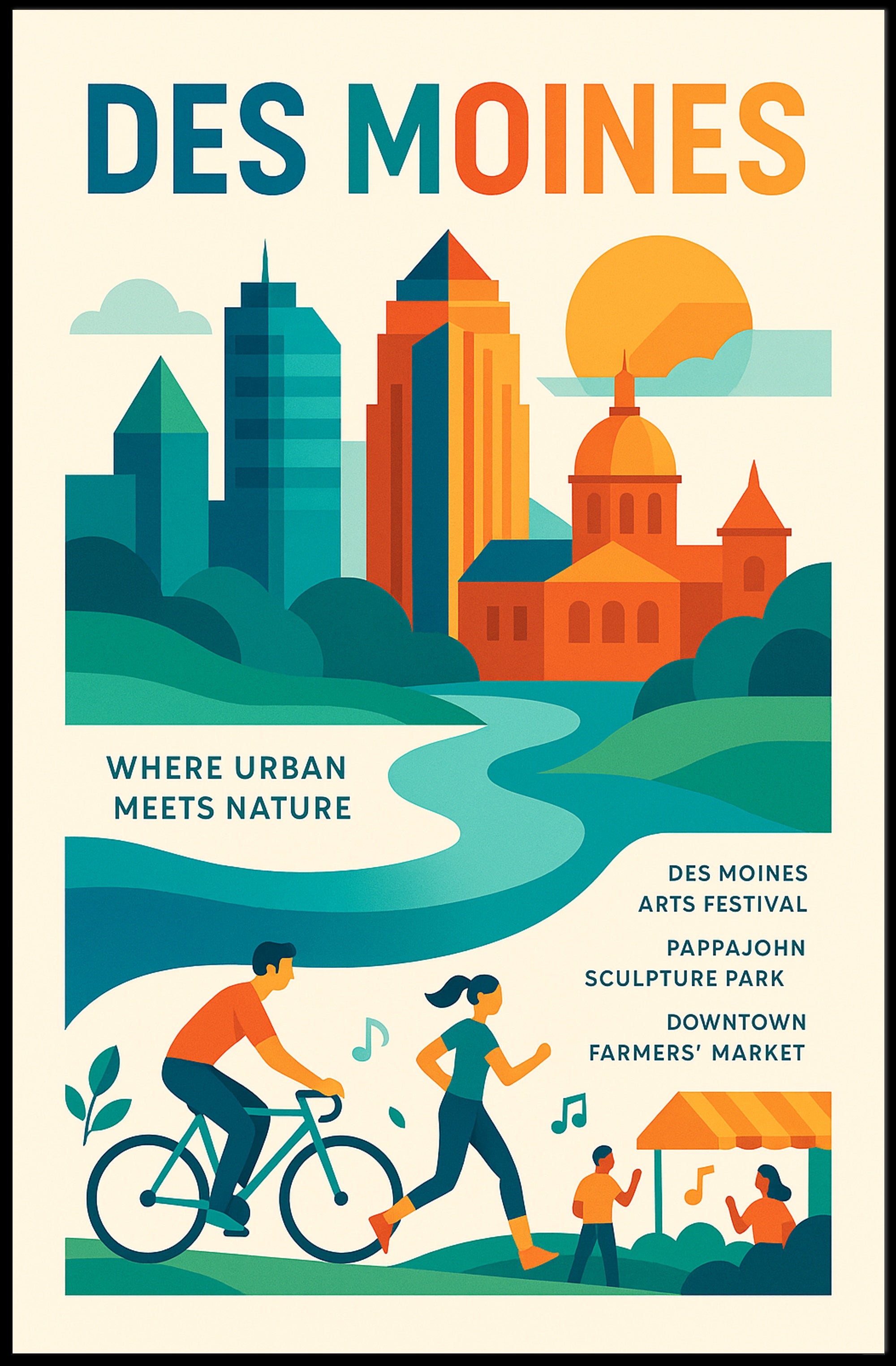 Discover Des Moines Poster PosterGoat