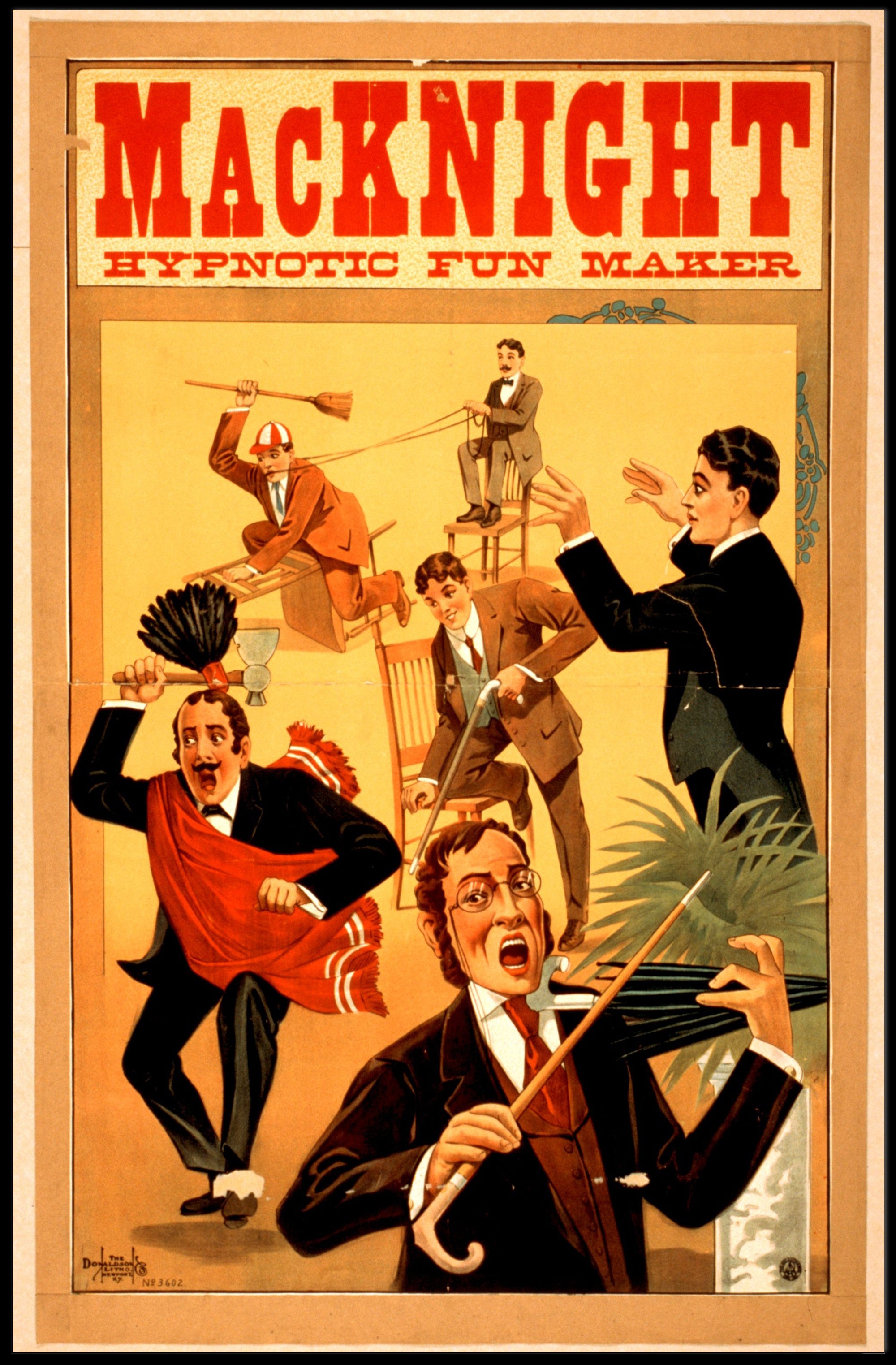 MacKnight Hypnotic Fun Maker Vintage Artistic Poster