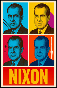 Nixon Retro Pop Art Political Propaganda Poster
