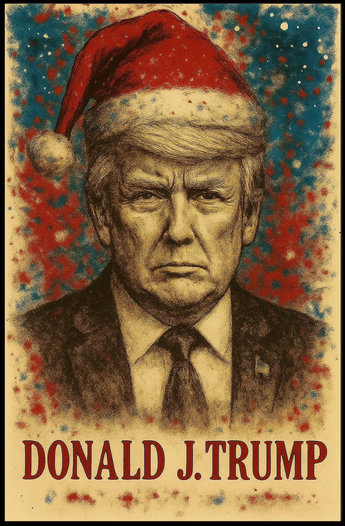 Donald Trump 45th President of the United States Christmas SeriesPoster