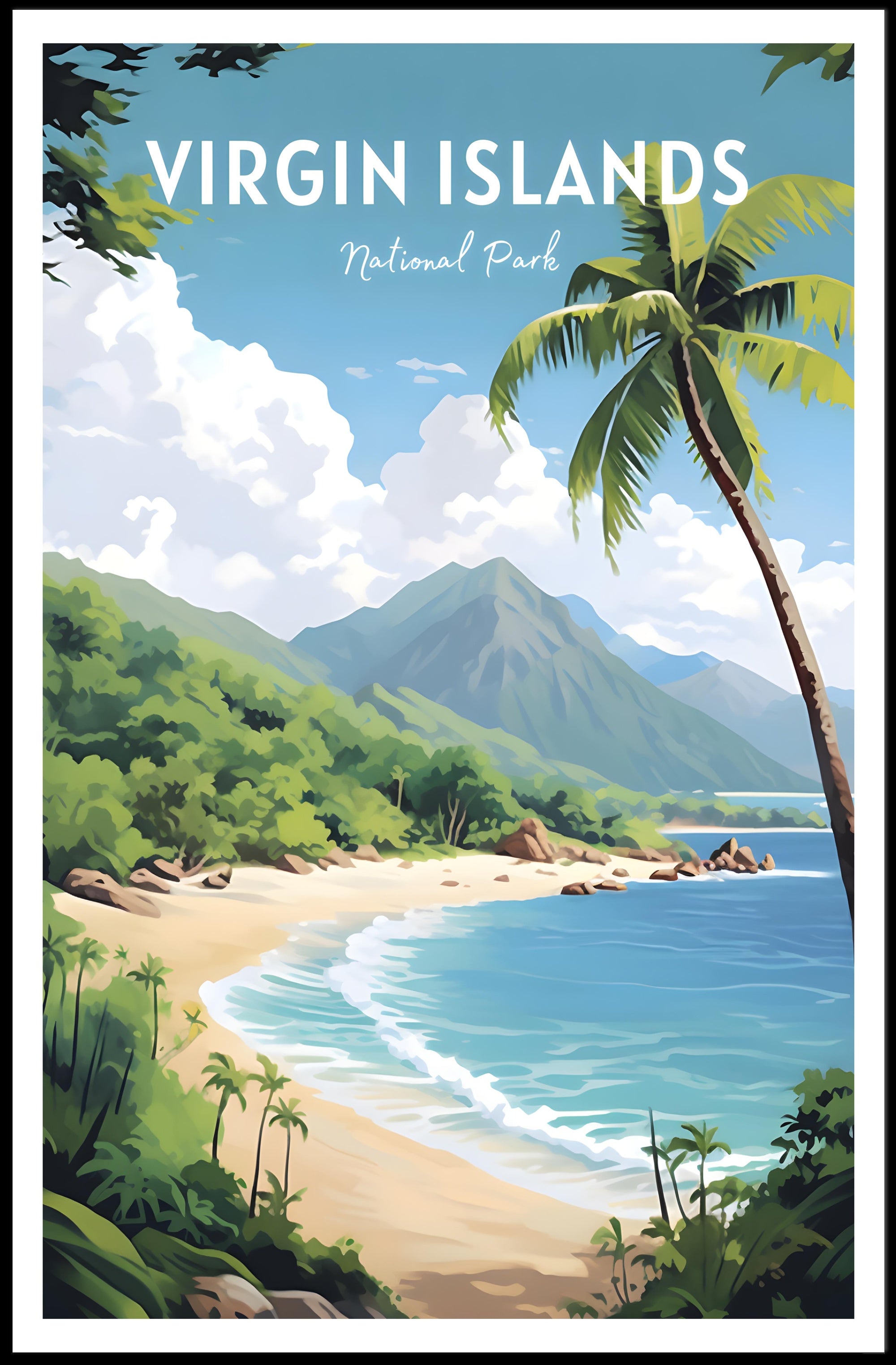 Virgin Islands National Park Vintage Poster