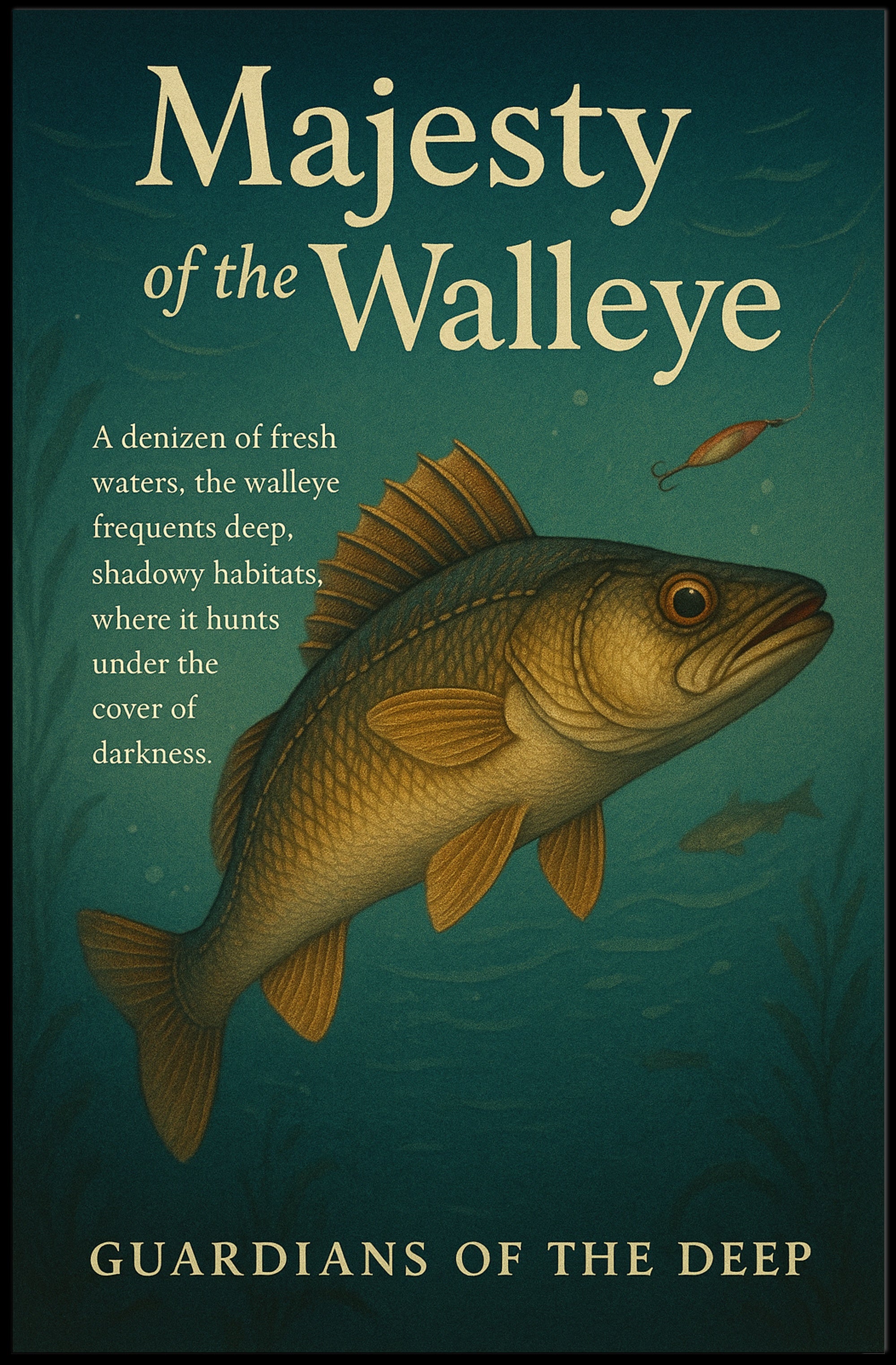 Guardians of the Deep Walleye Animal Poster