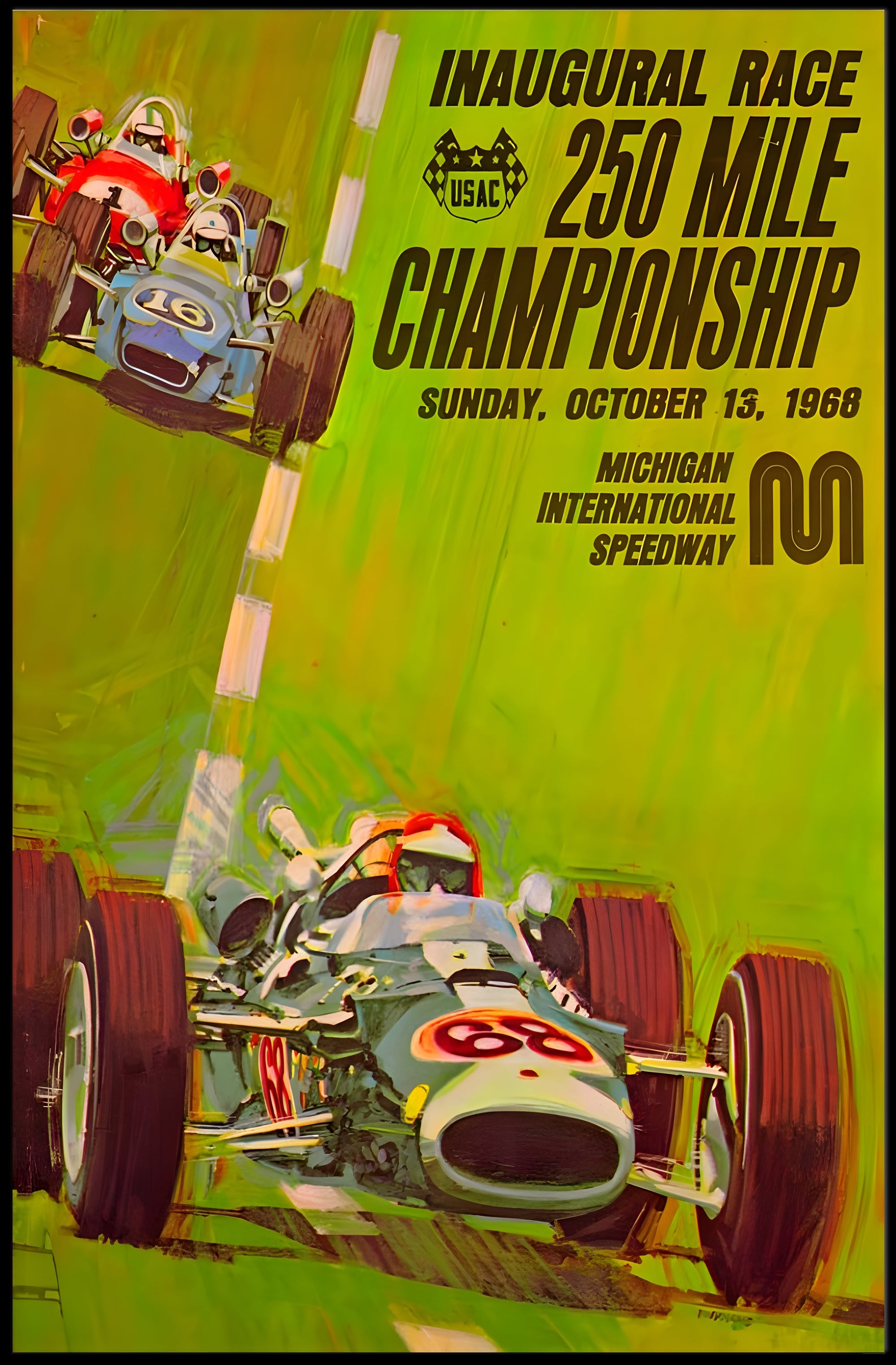 Inaugural 250 Mile Championship Race Poster