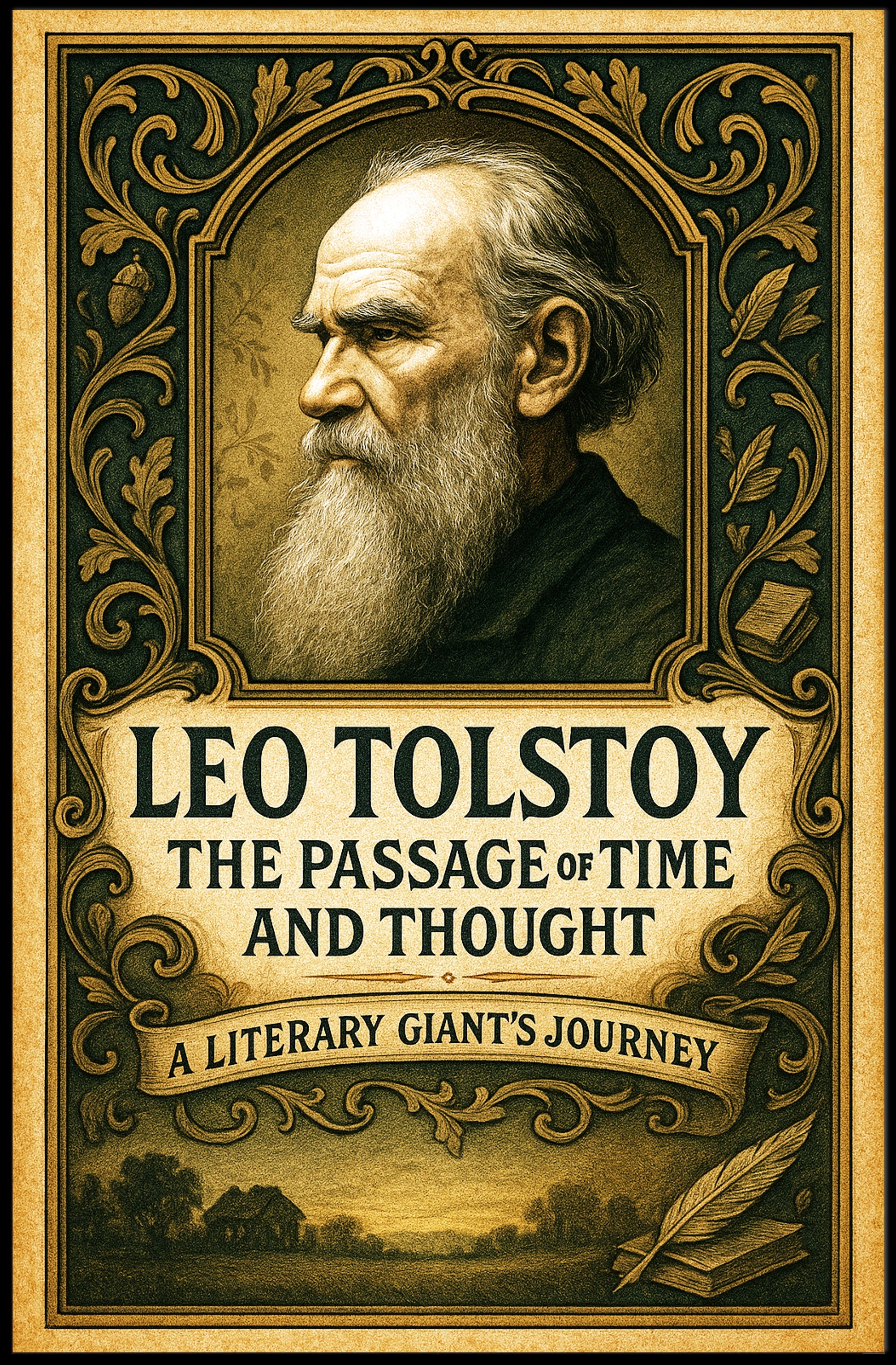 Leo Tolstoy The Passage of Time and Thought Poster PosterGoat