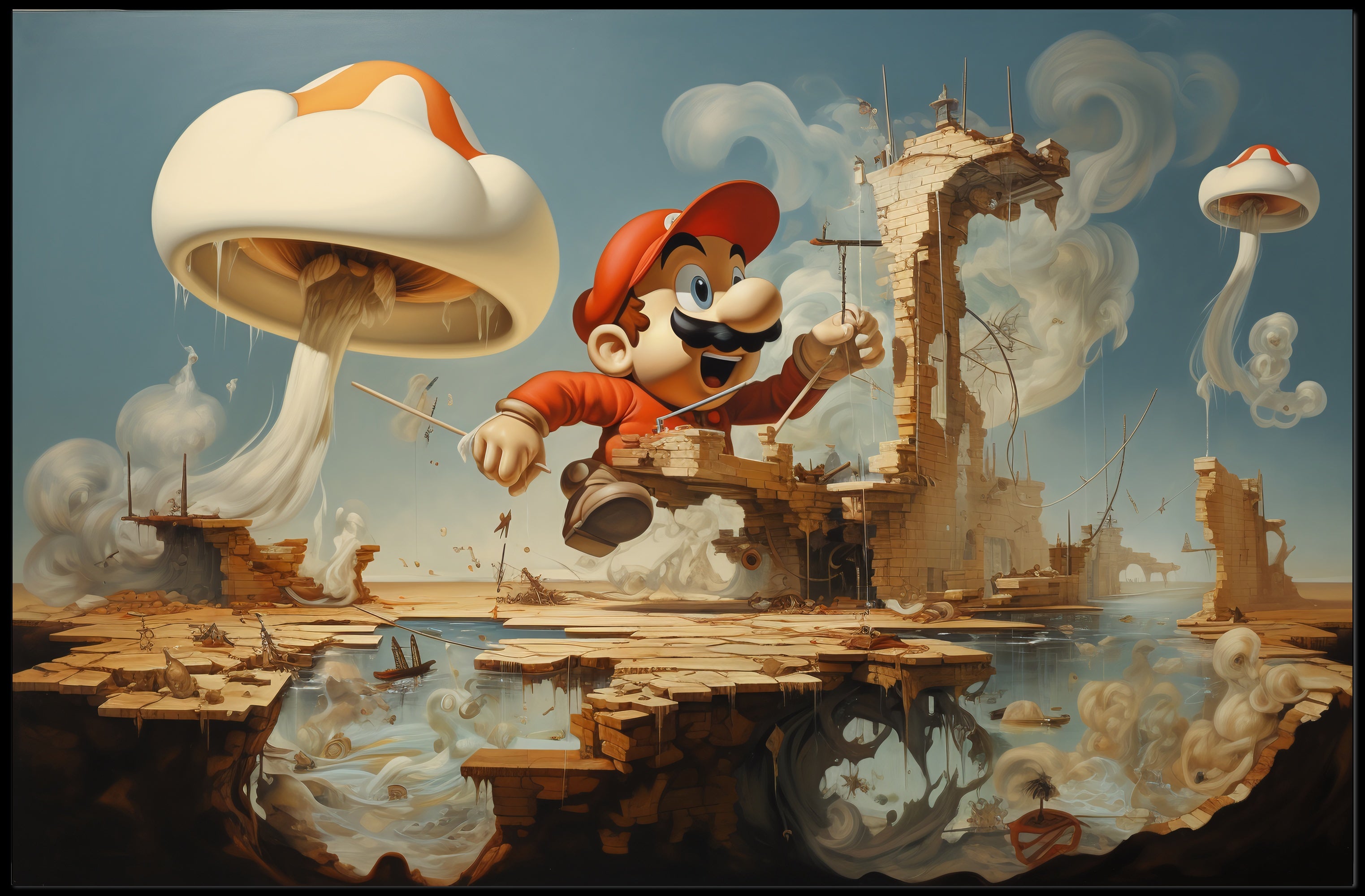 Surreal Post-Apocalyptic World Fantasy or Mythology Poster