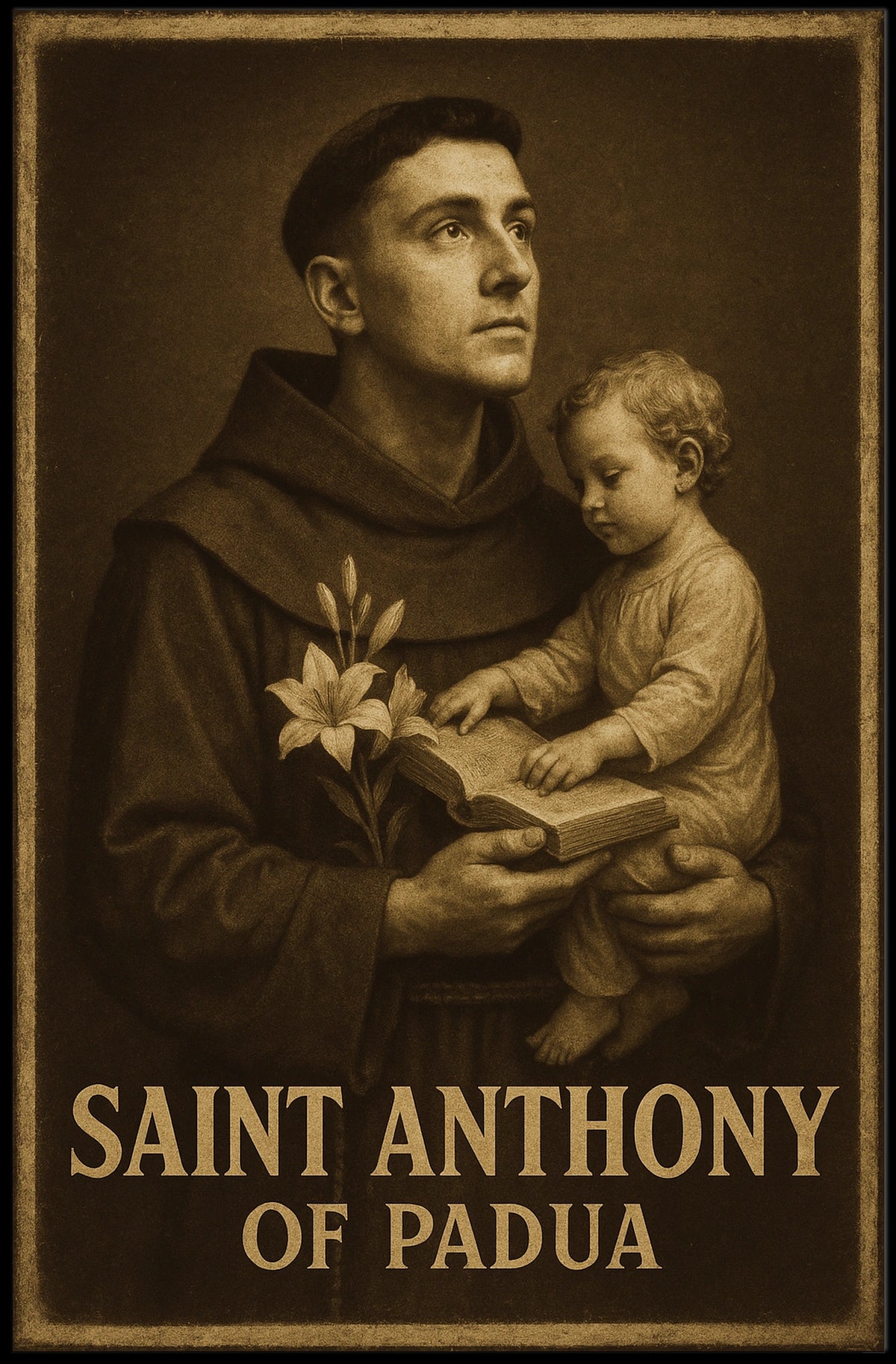 Saint Anthony Of Padua Poster