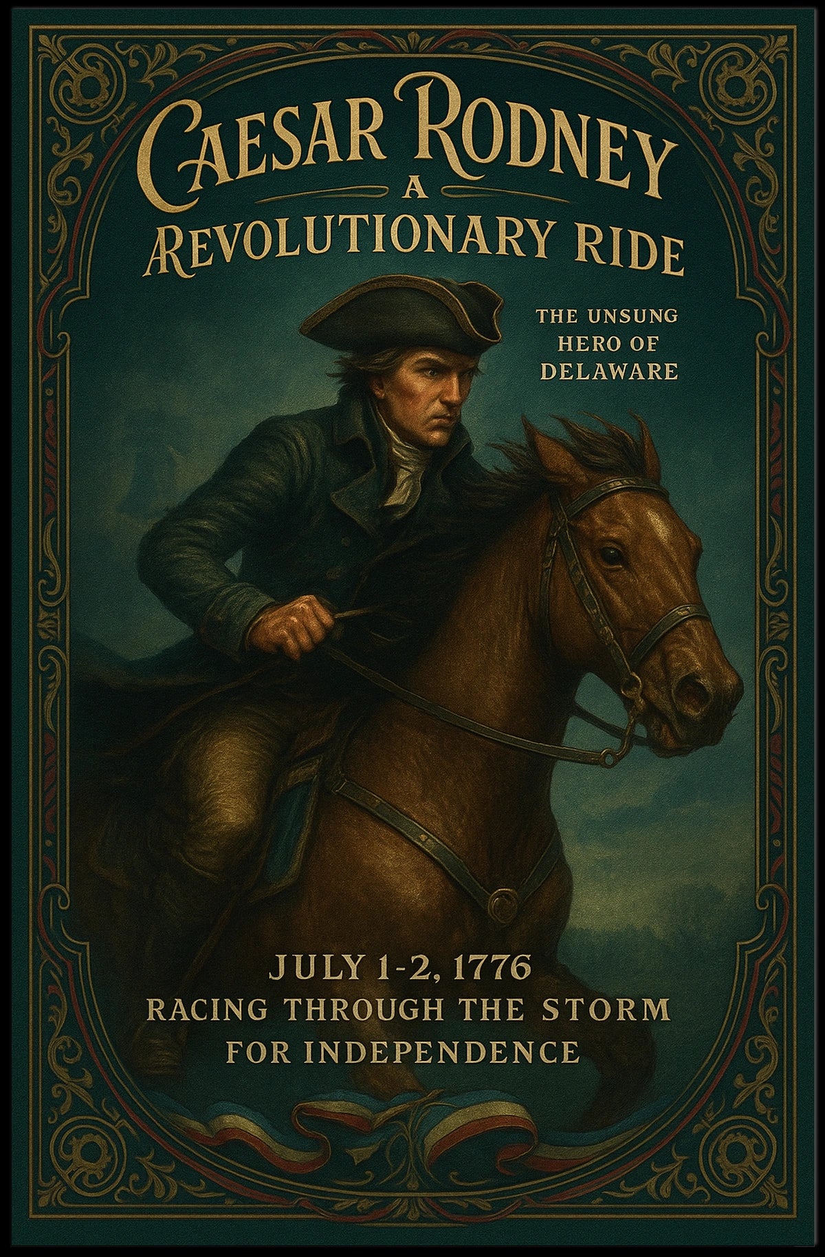 Caesar Rodney A Revolutionary Ride Poster