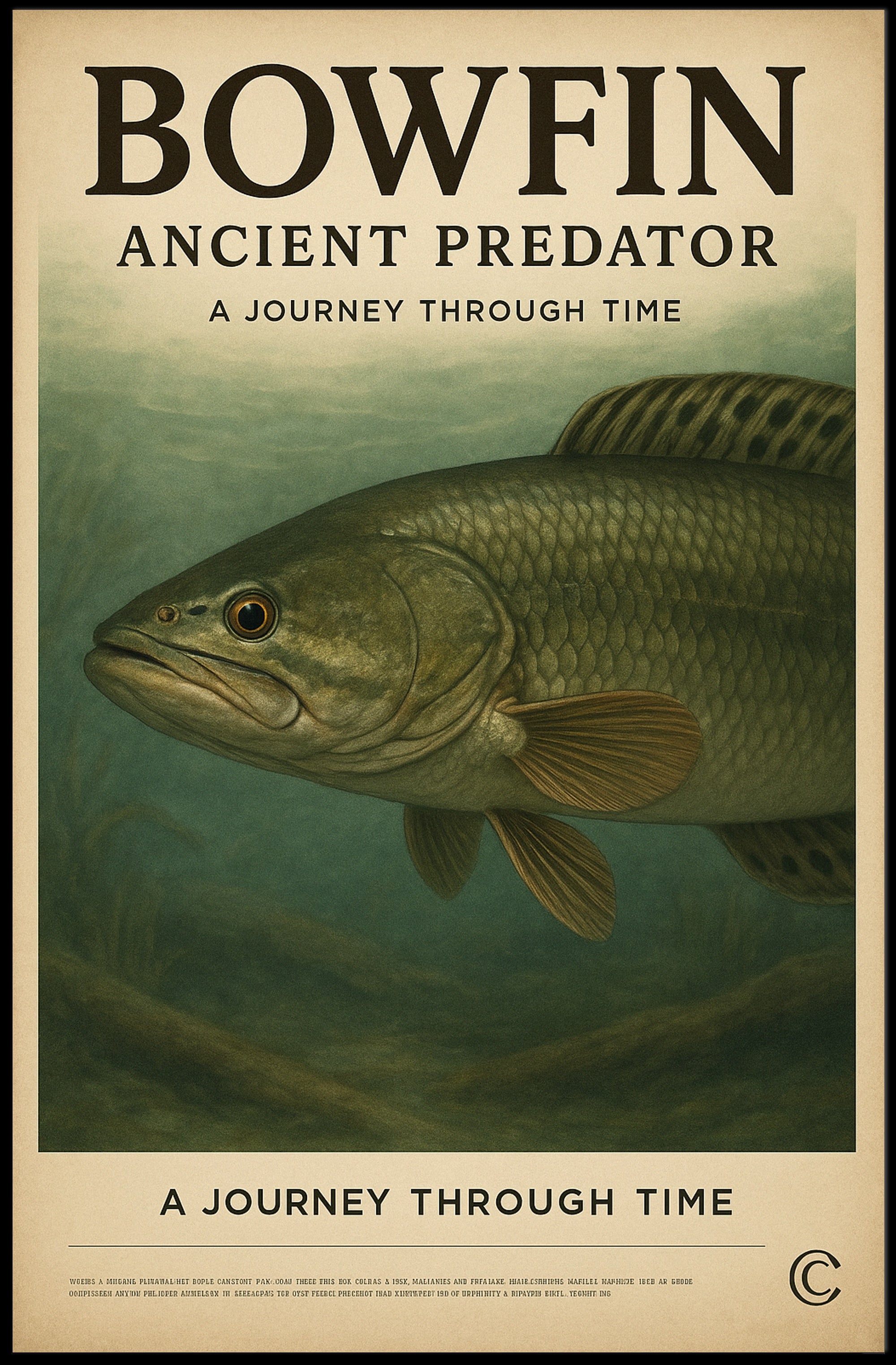 Bowfin Ancient Predator Poster PosterGoat
