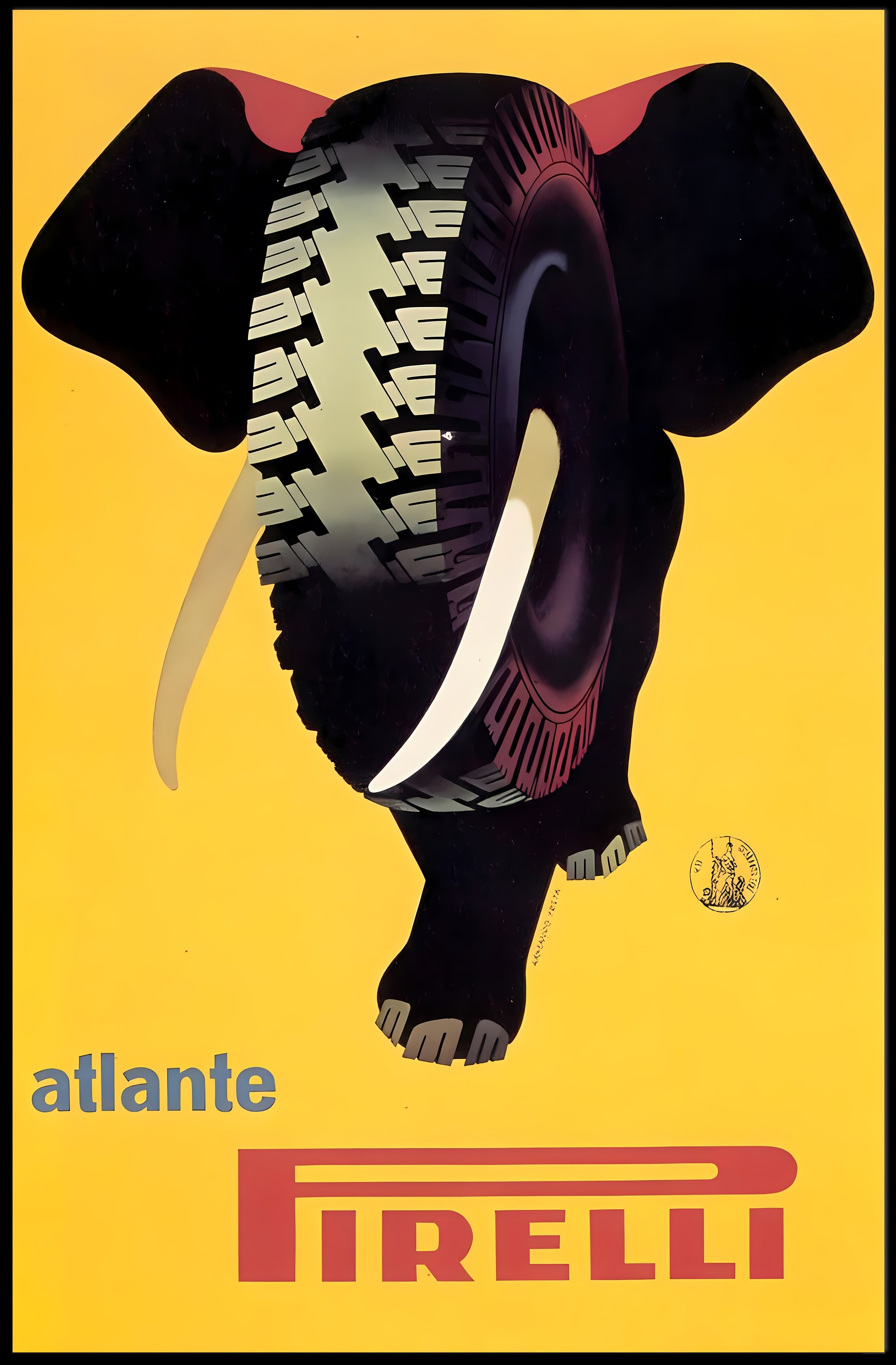 Pirelli Elephant Tire Poster