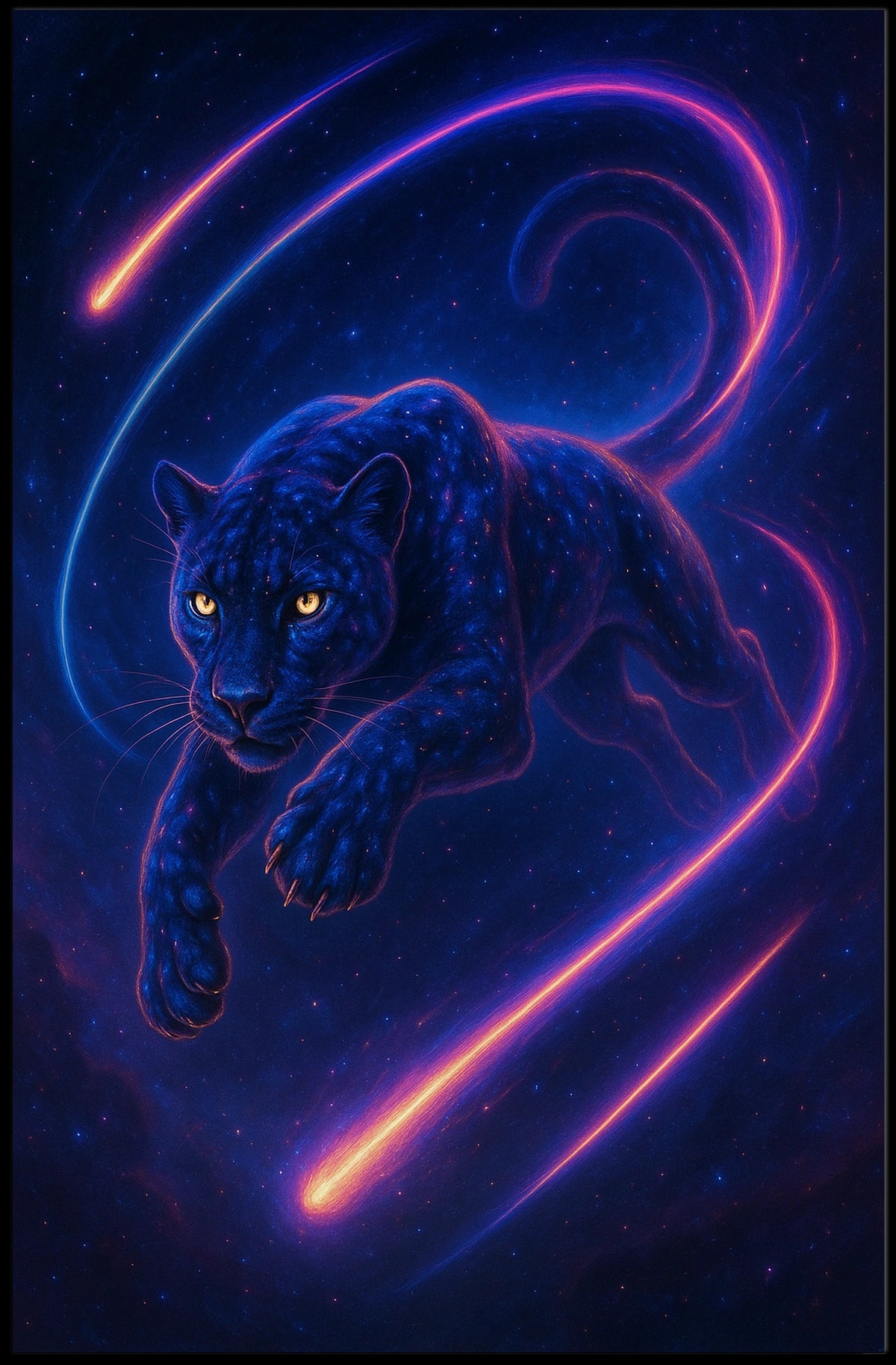 Celestial Panther Poster