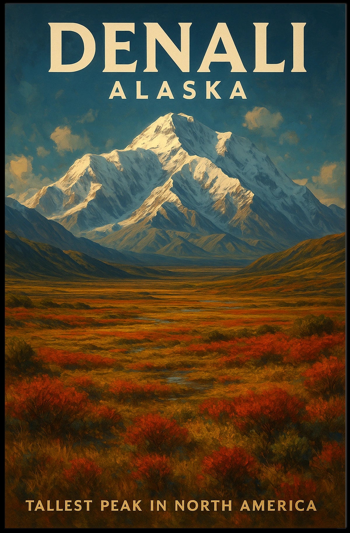 Denali Tallest Peak In North America Poster