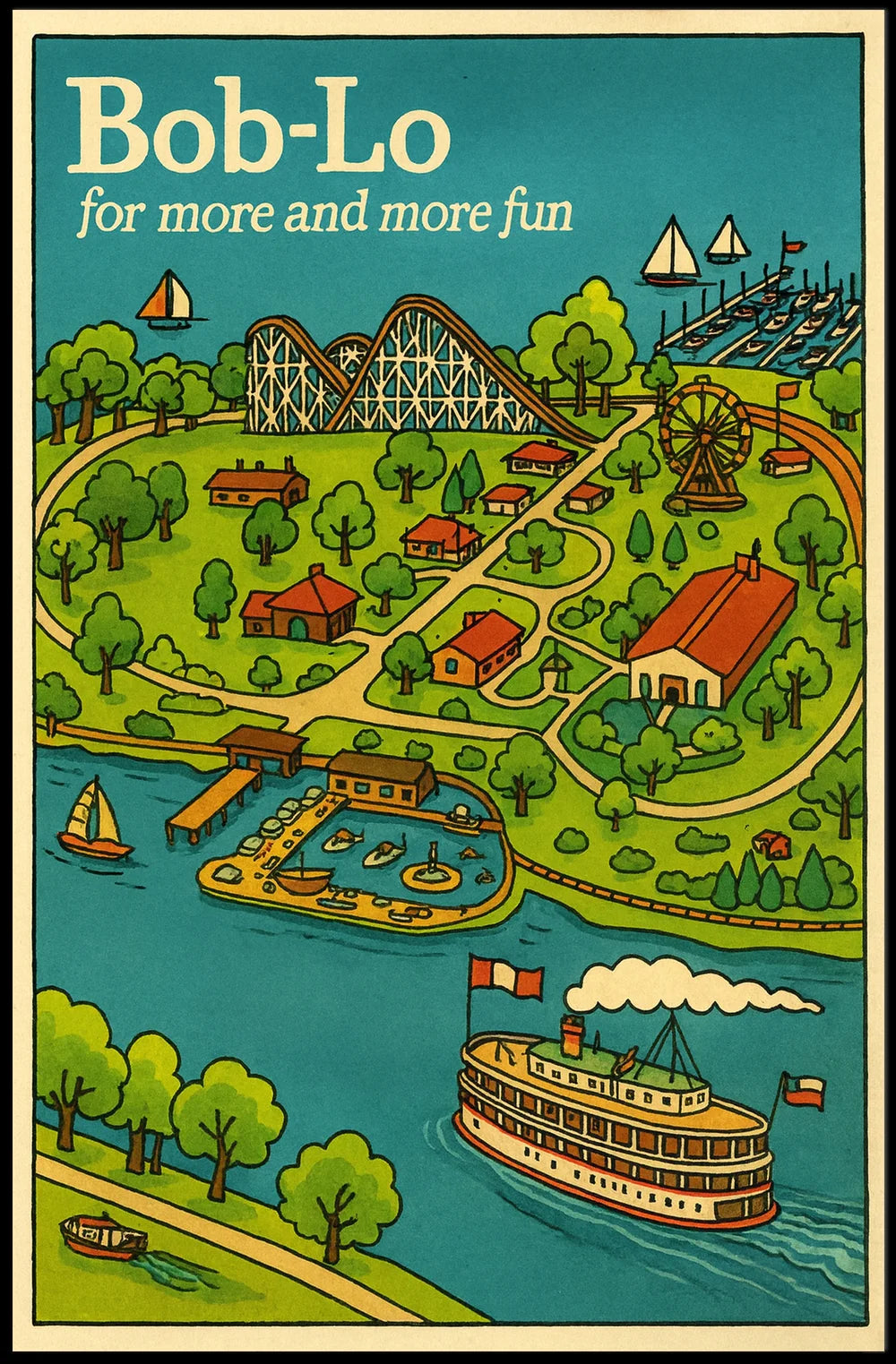 Abstract Urban Landscape Art Poster