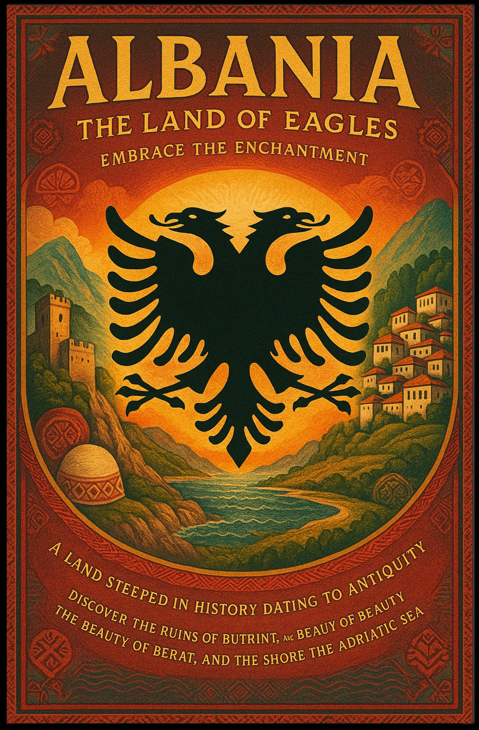Albania: The Land of Eagles Travel Poster