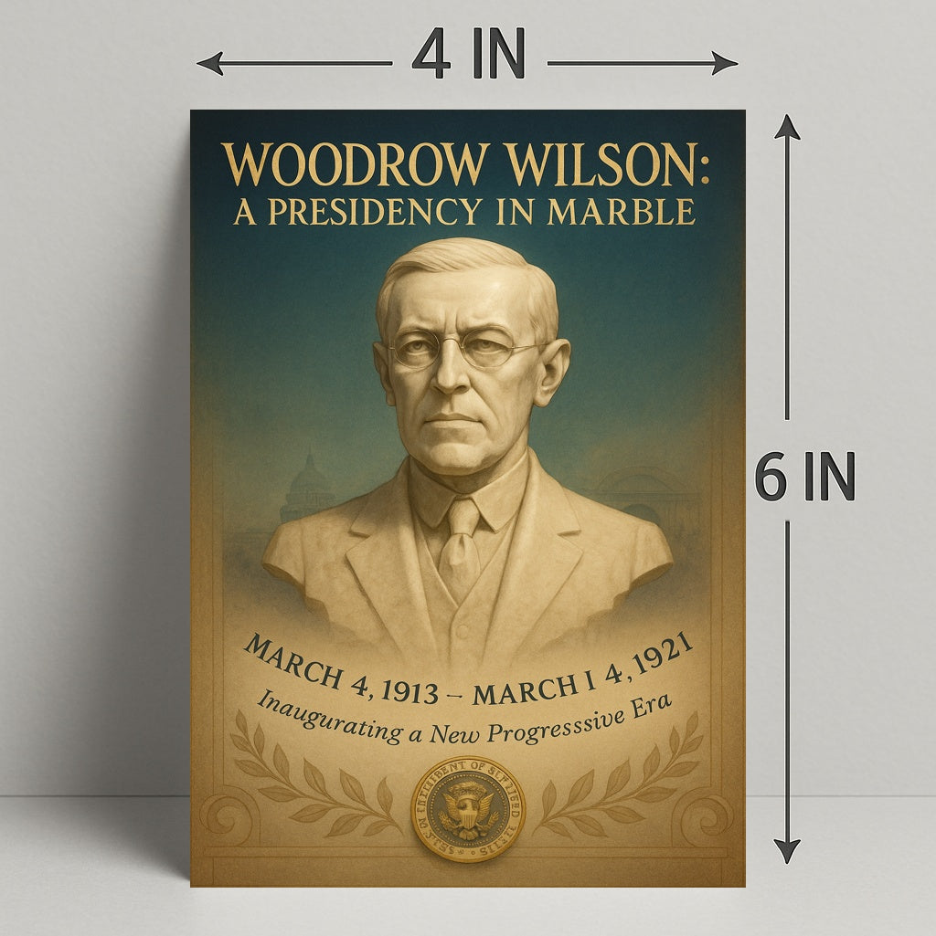 Woodrow Wilson A Presidency in Marble Poster PosterGoat