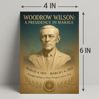 Woodrow Wilson A Presidency in Marble Poster PosterGoat