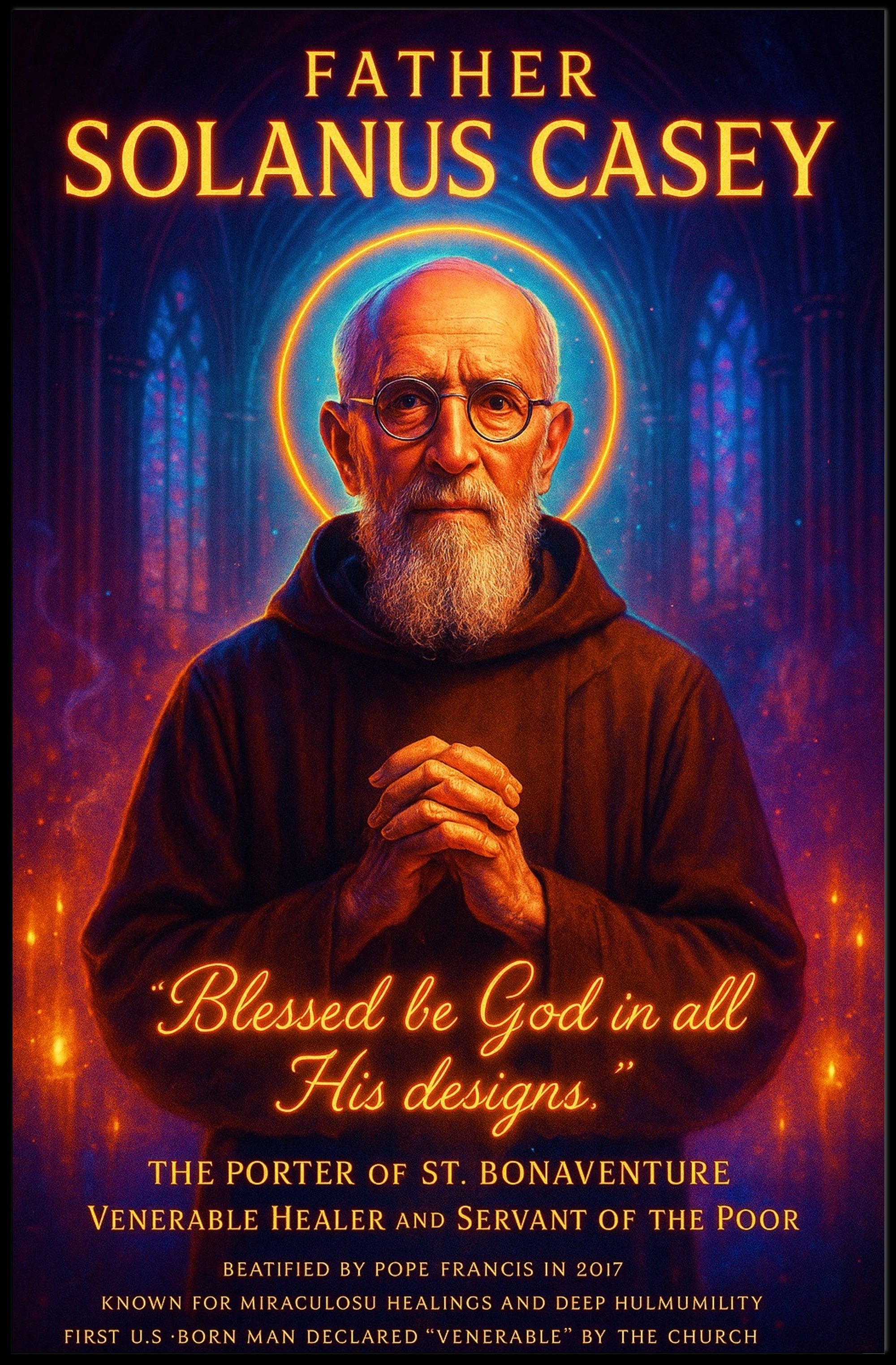 Father Solanus Casey Poster PosterGoat