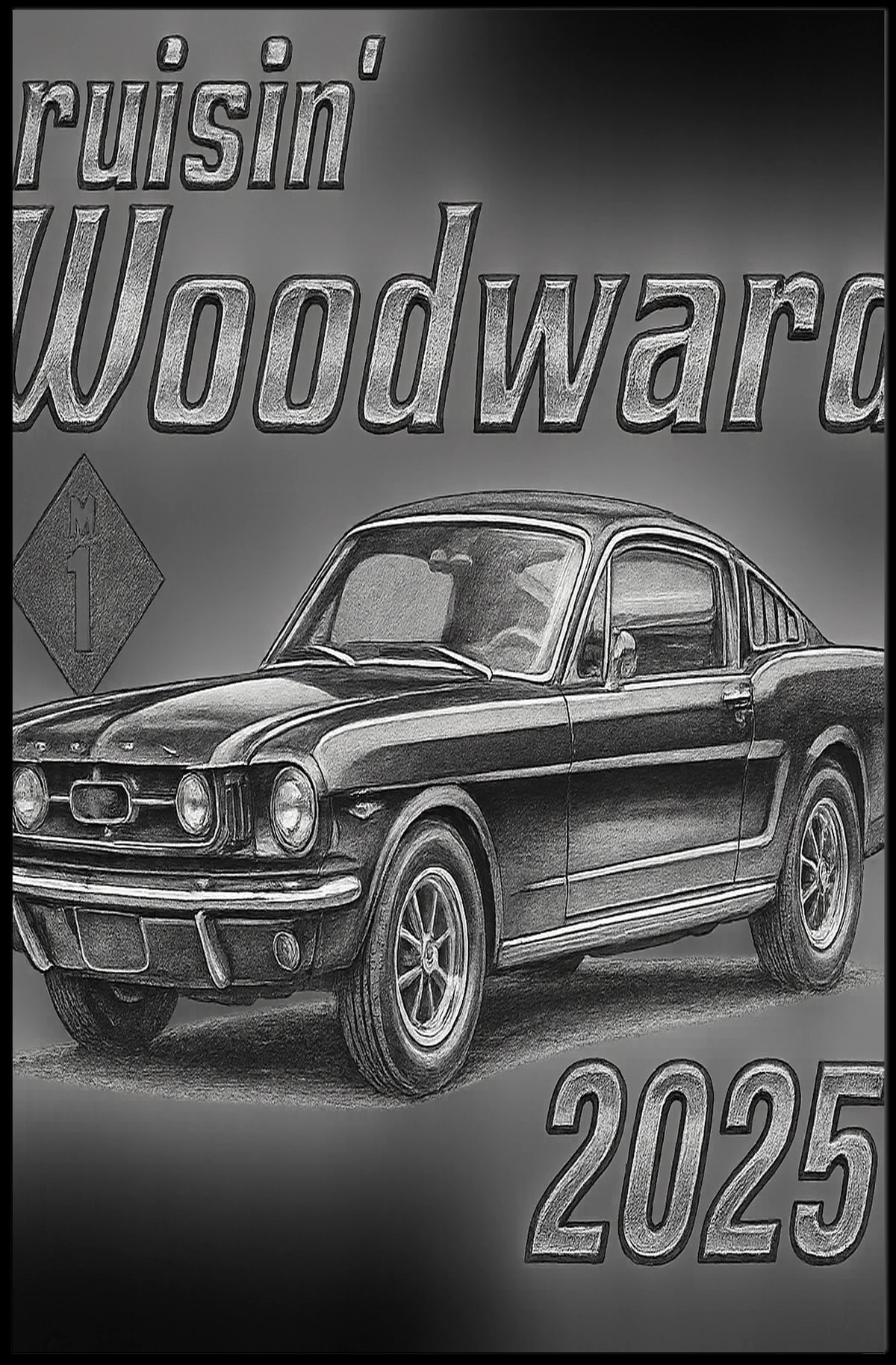 Cruisin Woodward 2025 Poster