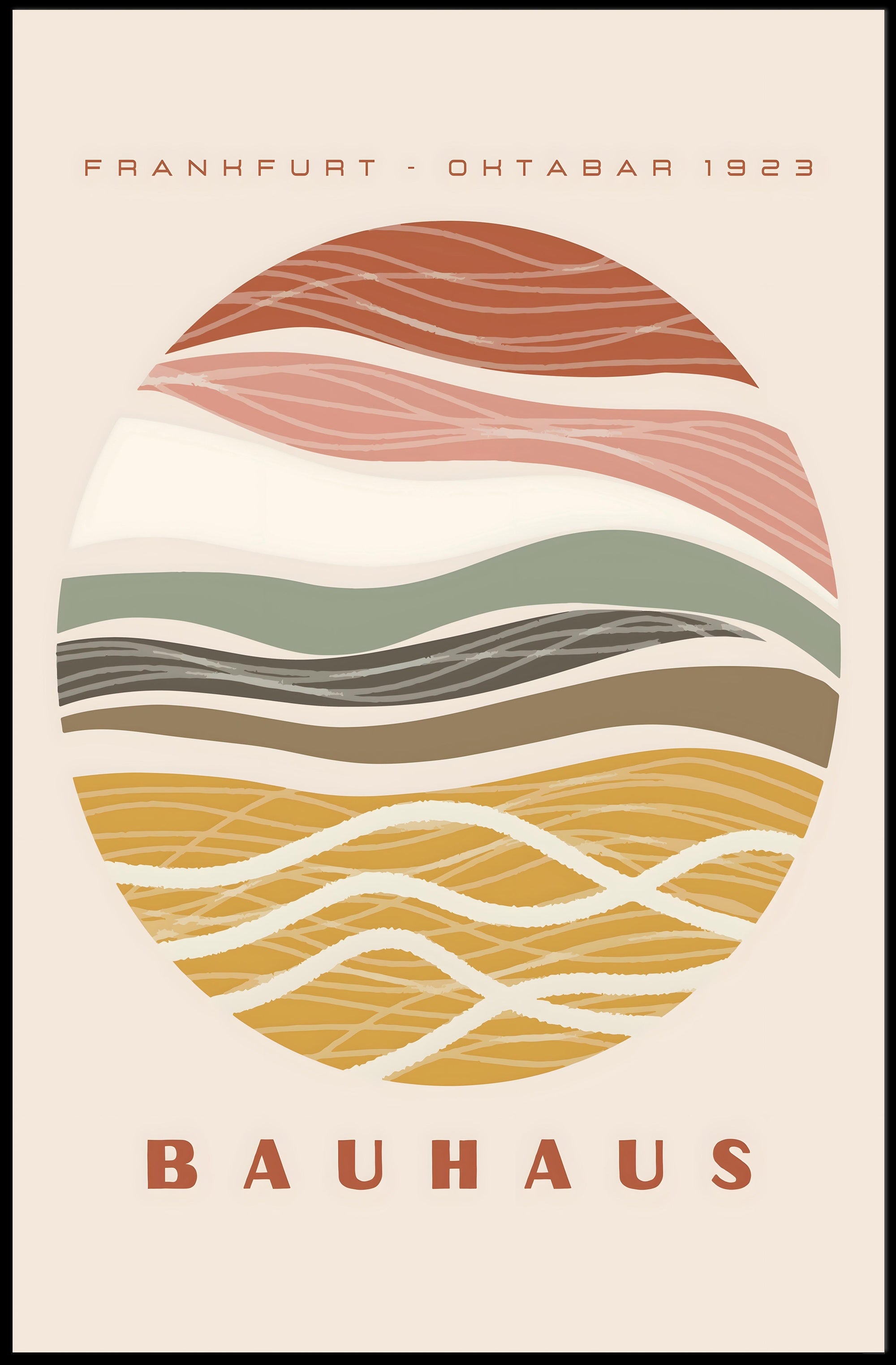 Bauhaus in Frankfurt October 1923 Poster