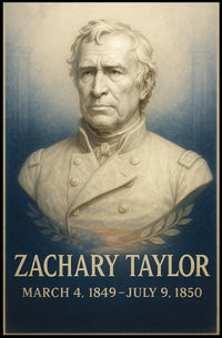 Zachary Taylor Presidential Term Poster PosterGoat