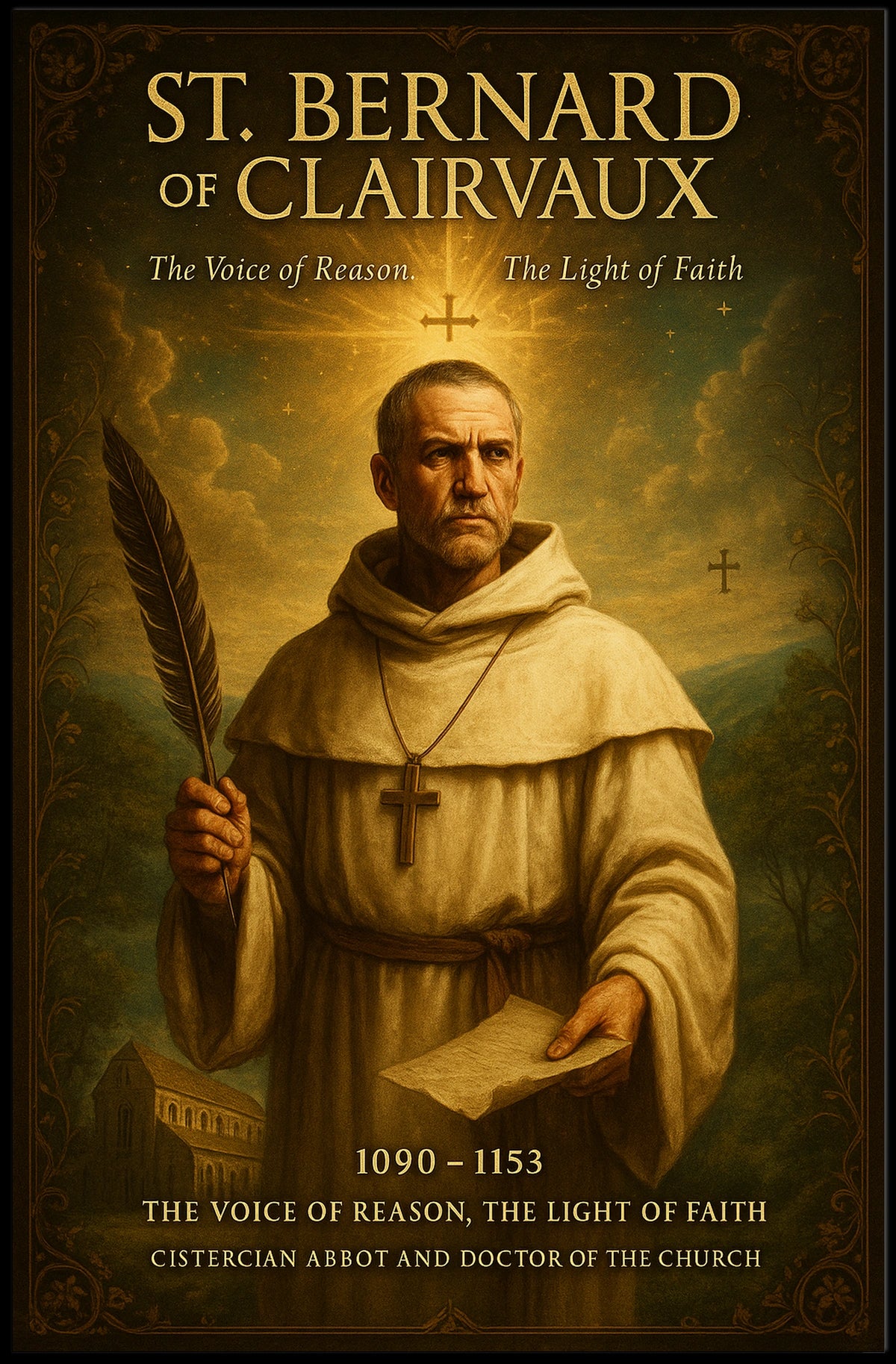 St. Bernard Of Clairvaux The Voice Of Poster