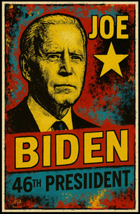 Joe Biden 46th President of the United States Graffiti Pop Art Poster