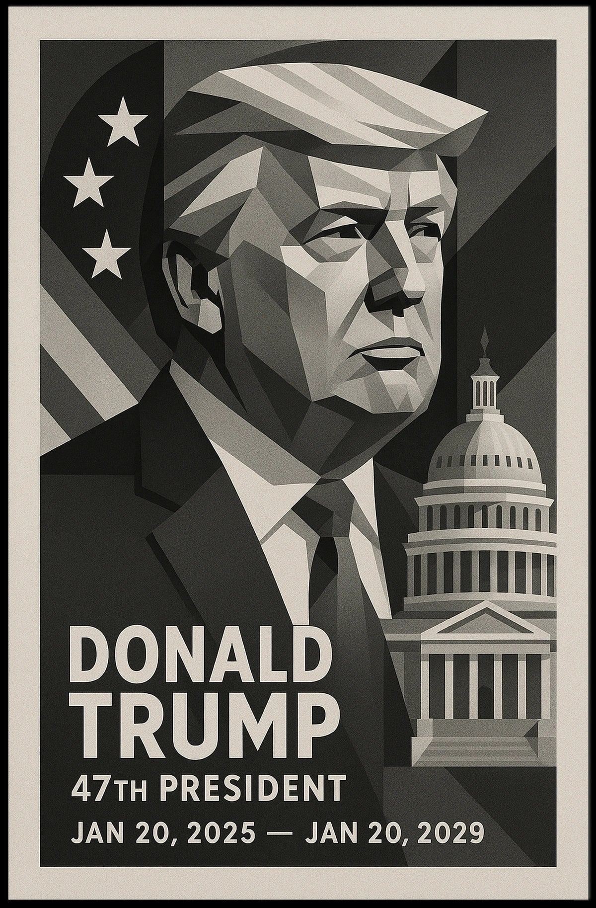 Donald Trump 47th President Poster