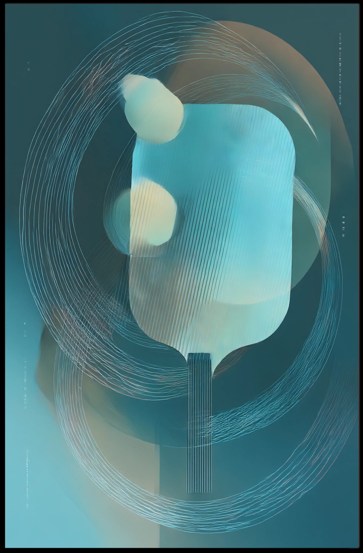 Abstract Swirl Abstract Poster