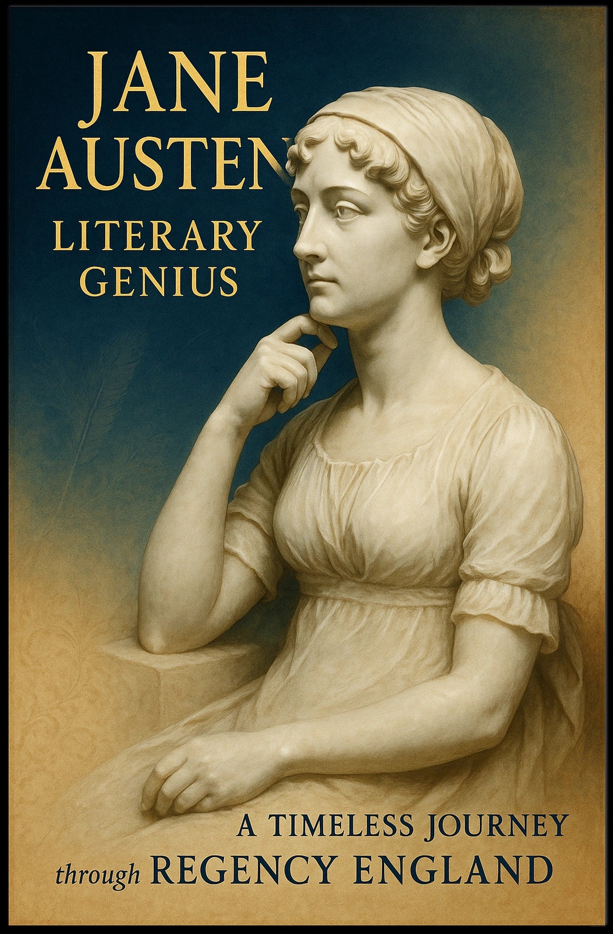 Jane Austen Literary Genius Poster