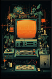 Retro Tech Fusion Poster
