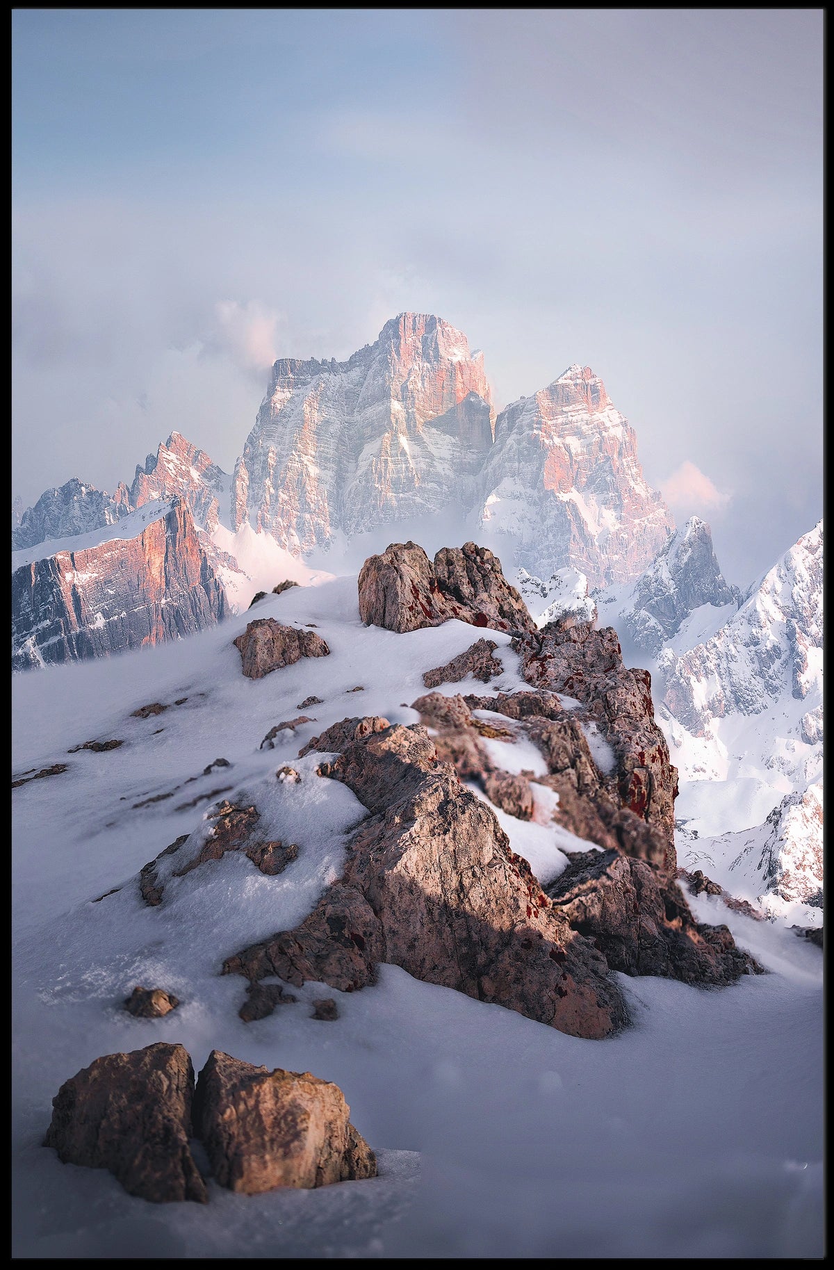 Majestic Mountain Peaks Poster