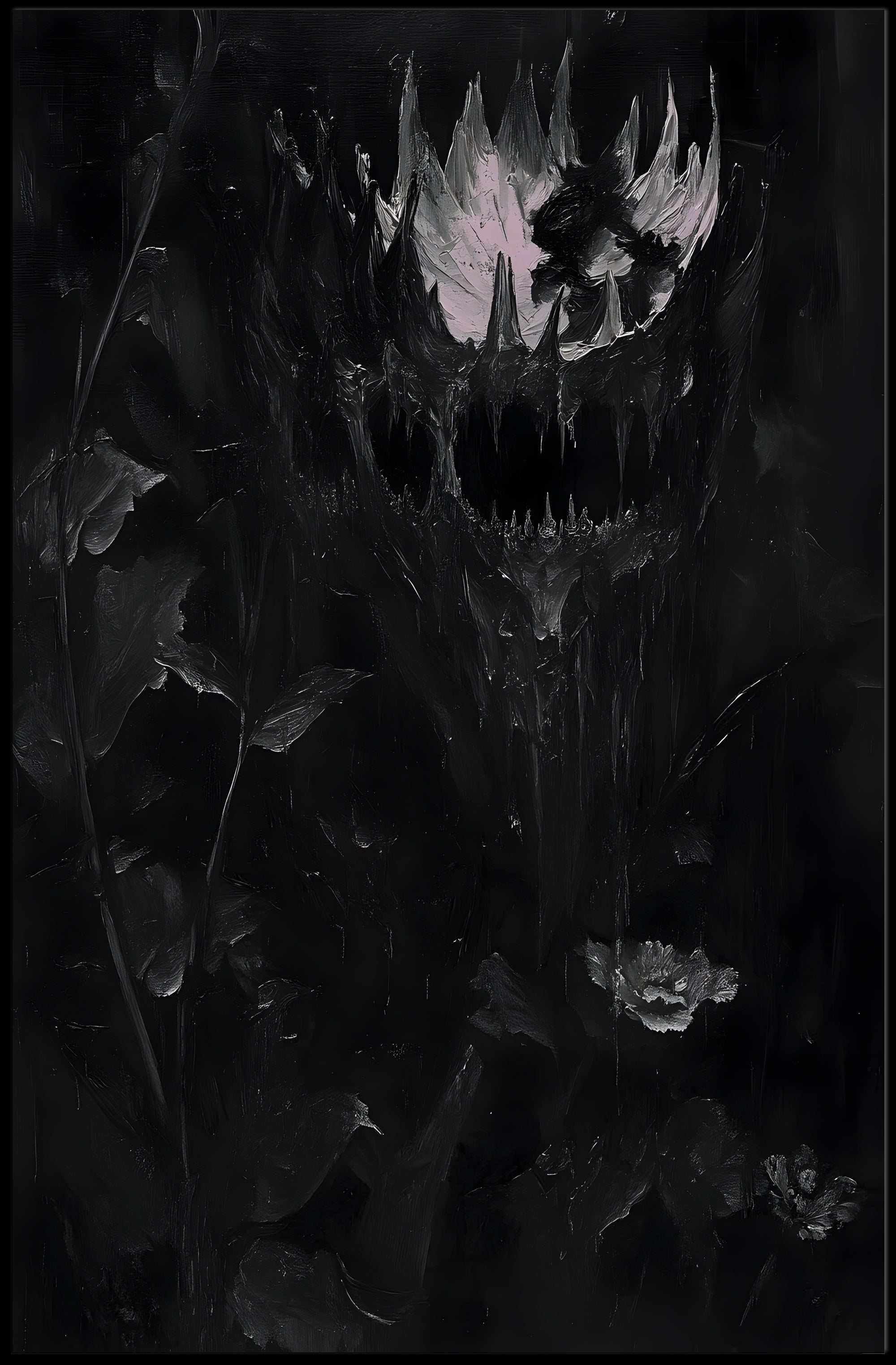 Dark and Haunting Abstract Artistry Poster PosterGoat