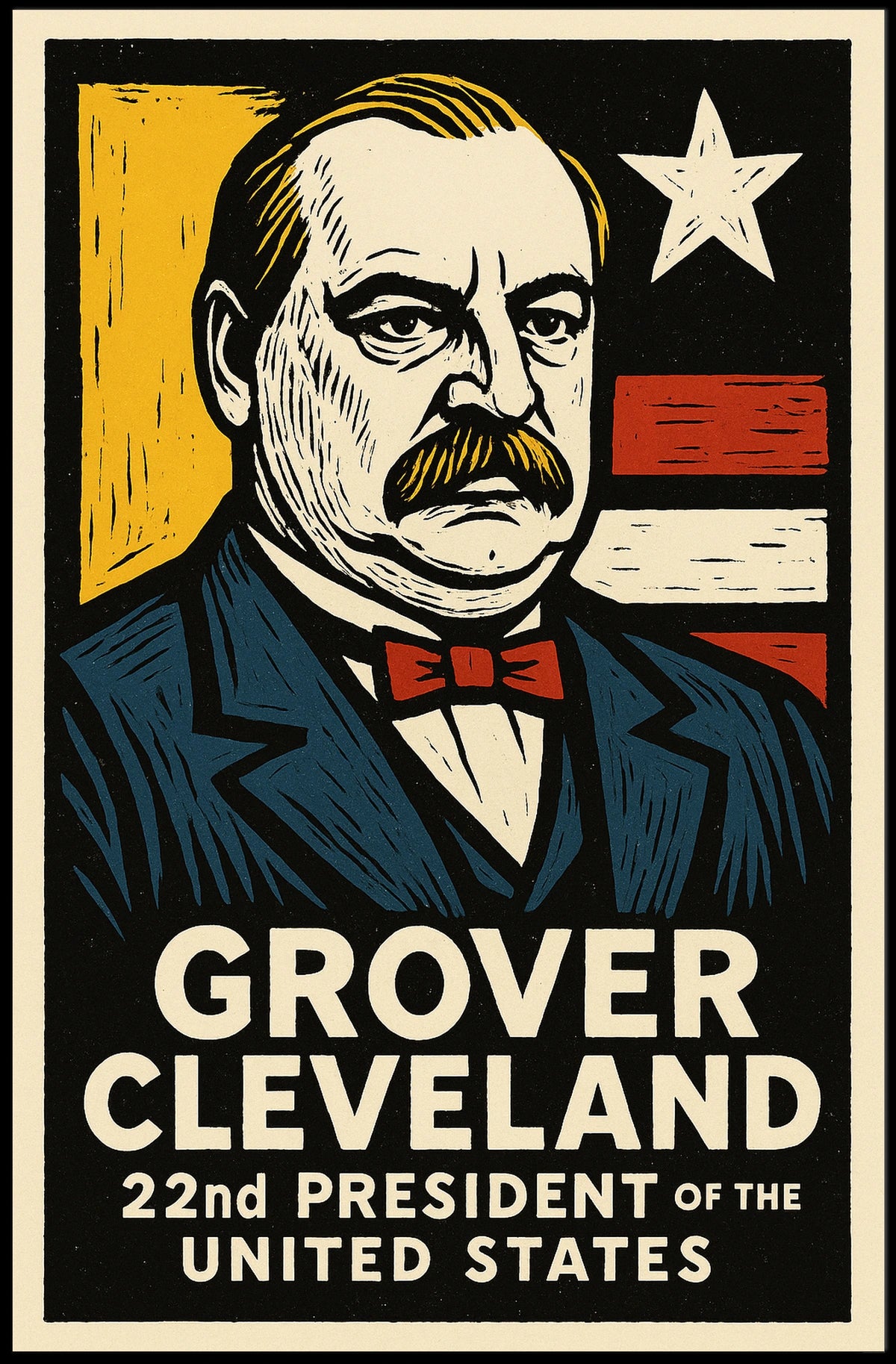 Grover Cleveland 22nd President Poster