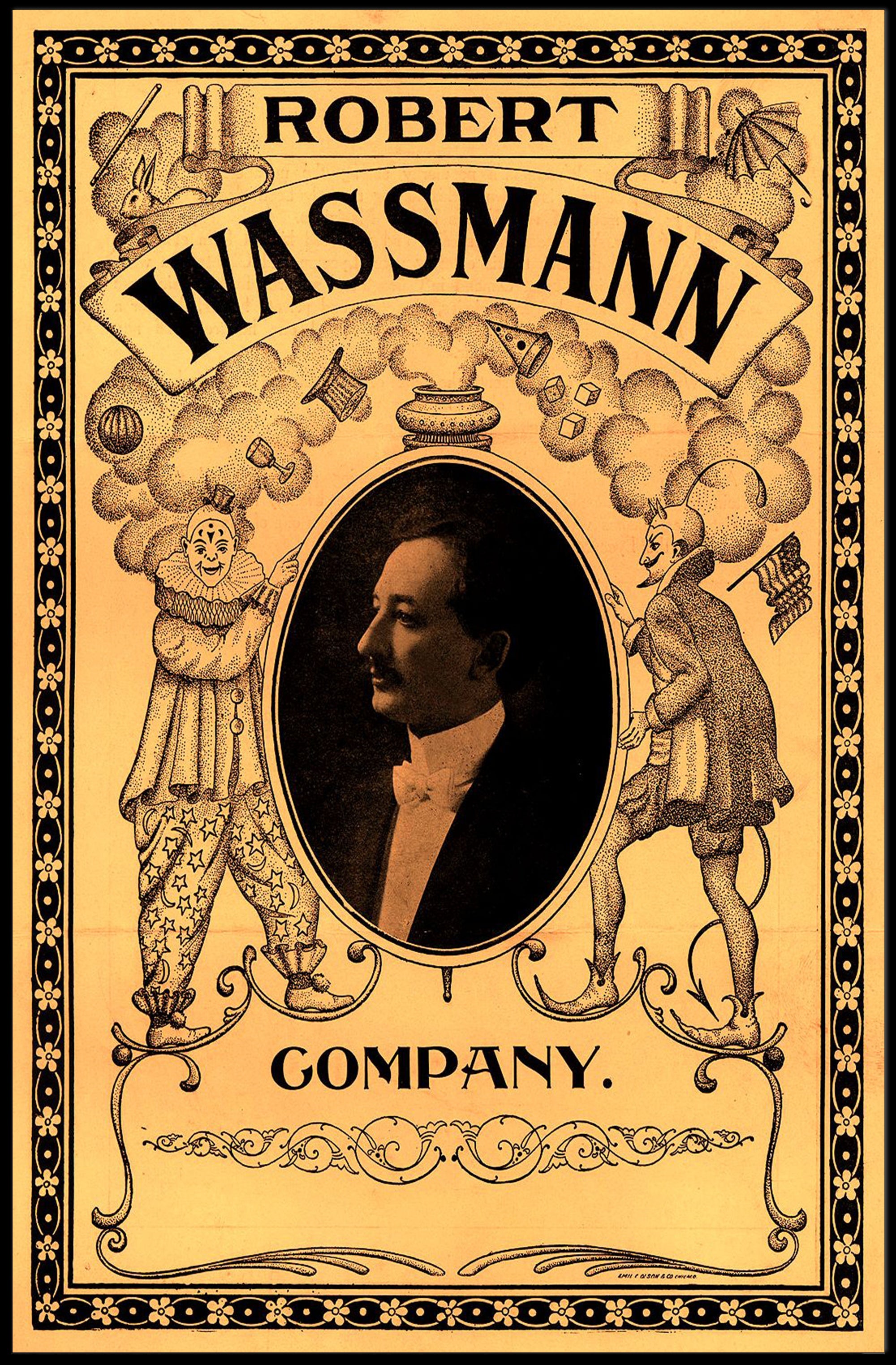 Vintage Vaudeville Elegance Robert Wassmann Theatrical Poster