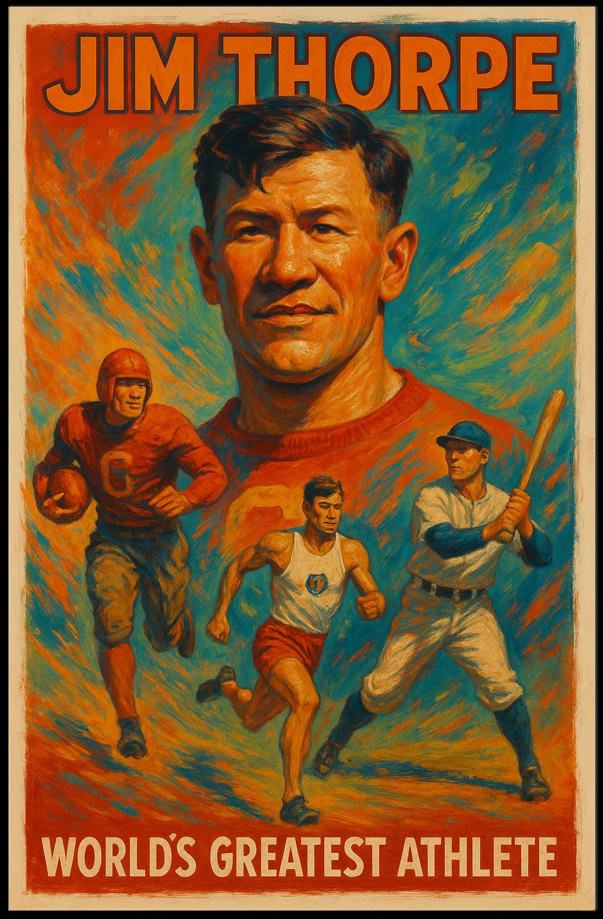 Celebrating Jim Thorpe A Tribute to a Sports Icon Poster
