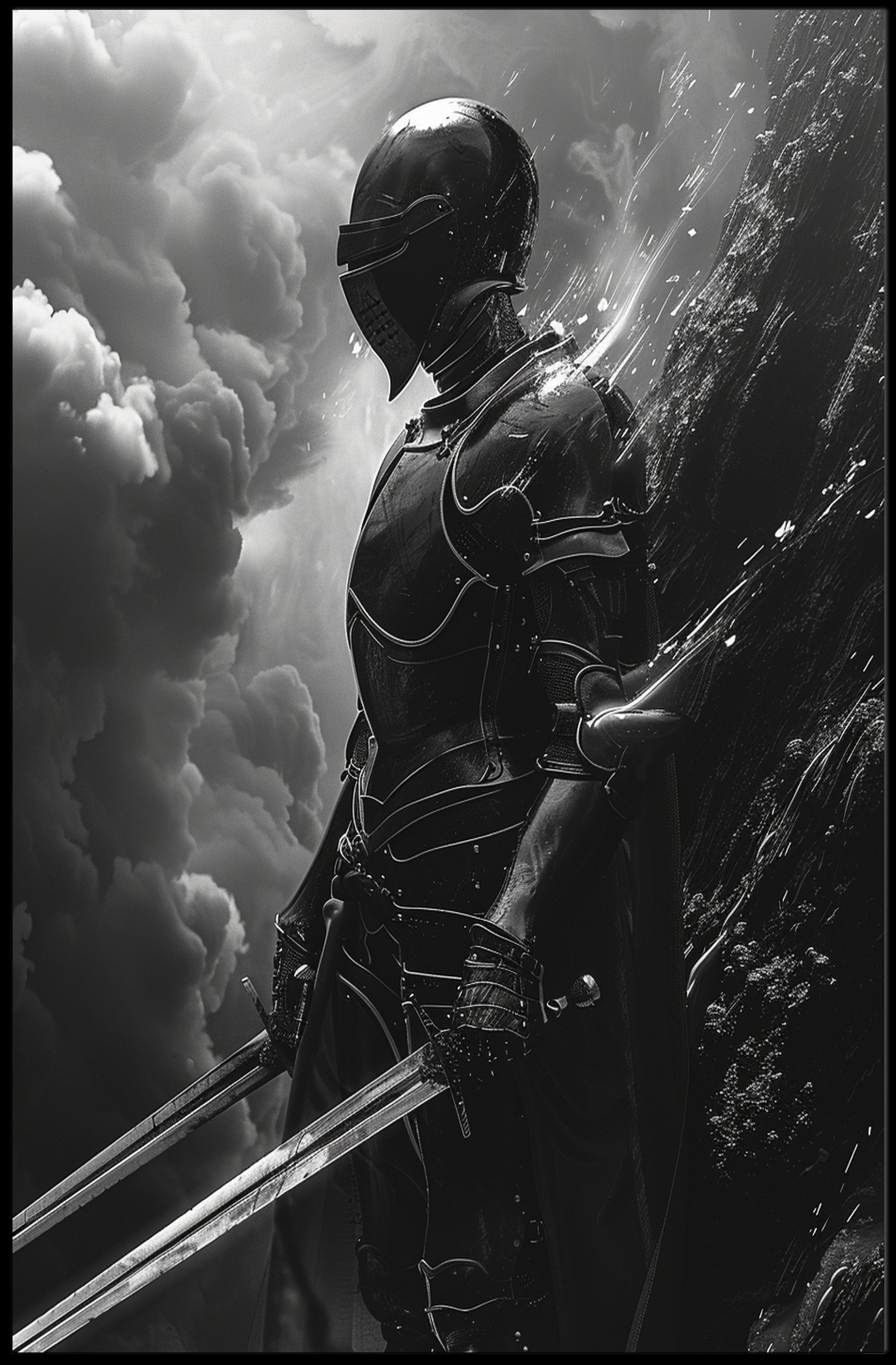 Knight in Armor: Epic Fantasy or Mythology Poster PosterGoat